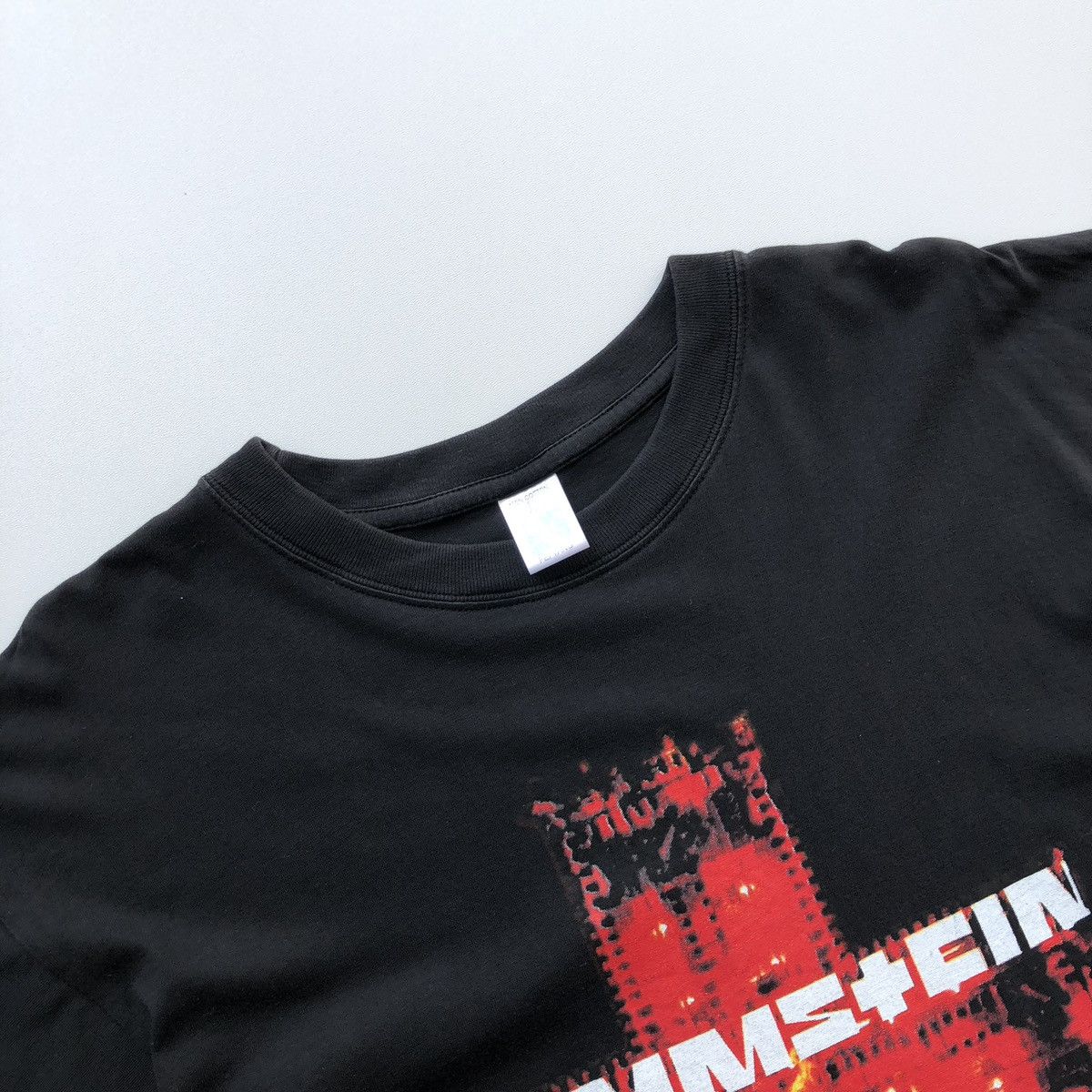 Band Tees Rammstein Early 2000’s Flame Logo Vintage T-Shirt Black Size US M / EU 48-50 / 2 - 2 Thumbnail