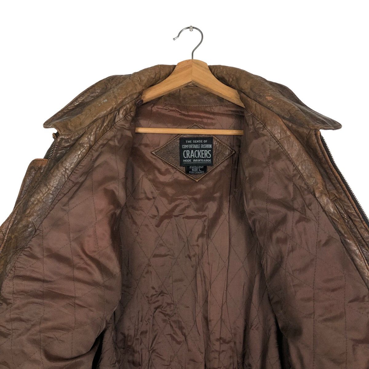 Japanese Brand 🔥Vintage Aviators Leather Jacket Crackers Mode Avant Garde Size US L / EU 52-54 / 3 - 14 Thumbnail