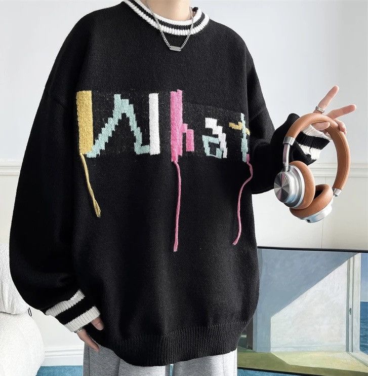 Oversized Knitted Round Neck Sweater