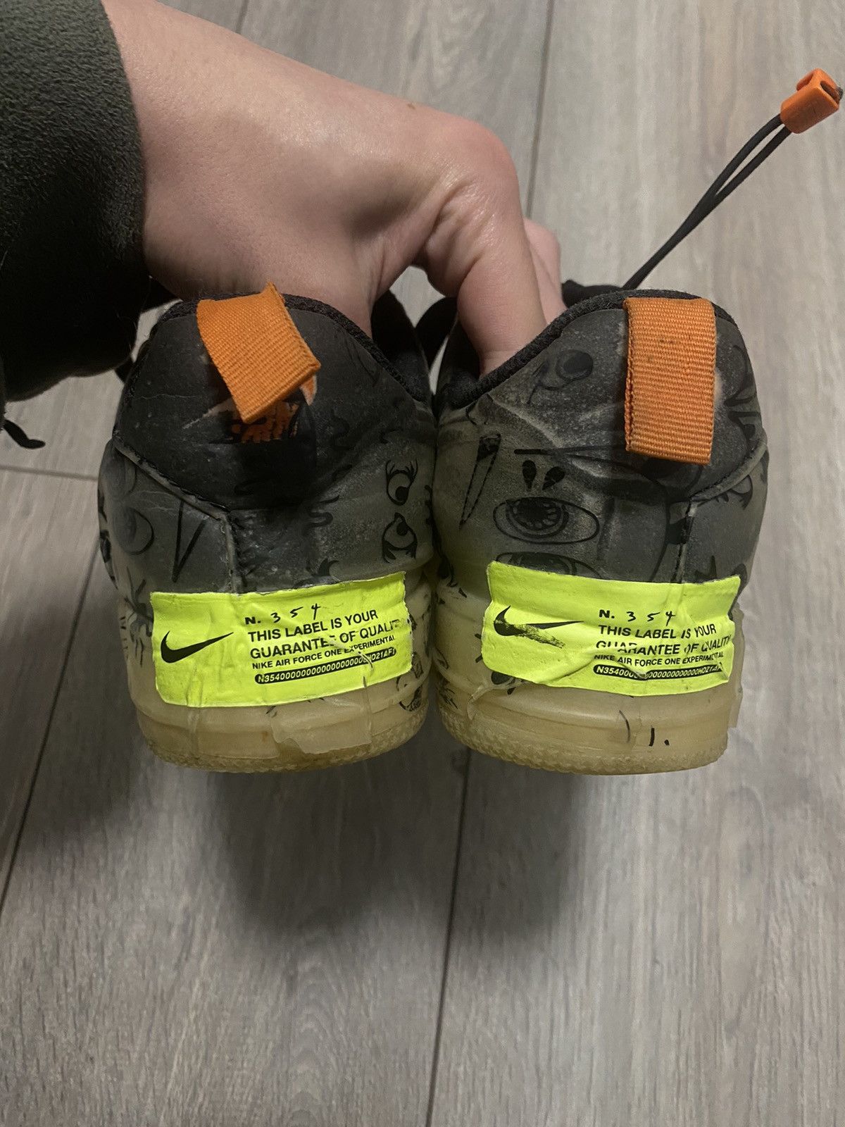 Nike Nike Air Force 1 Low Experimental Sneakers Swoosh Rare Hype Size US 5.5 / EU 38 - 7 Thumbnail
