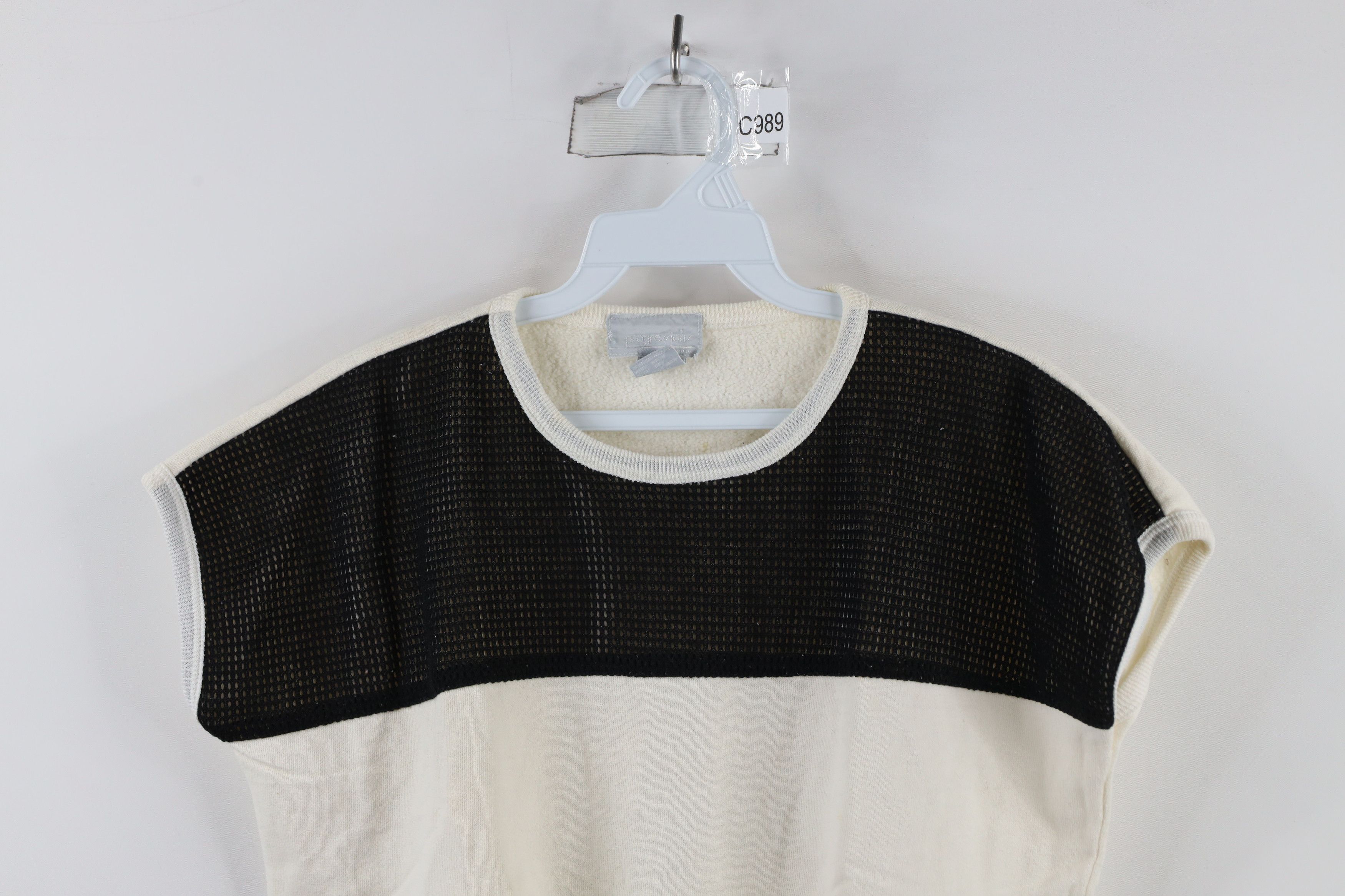 Vintage Vintage 90s Streetwear Mesh Sleeveless Sweatshirt Vest Size M / US 6-8 / IT 42-44 - 2 Thumbnail