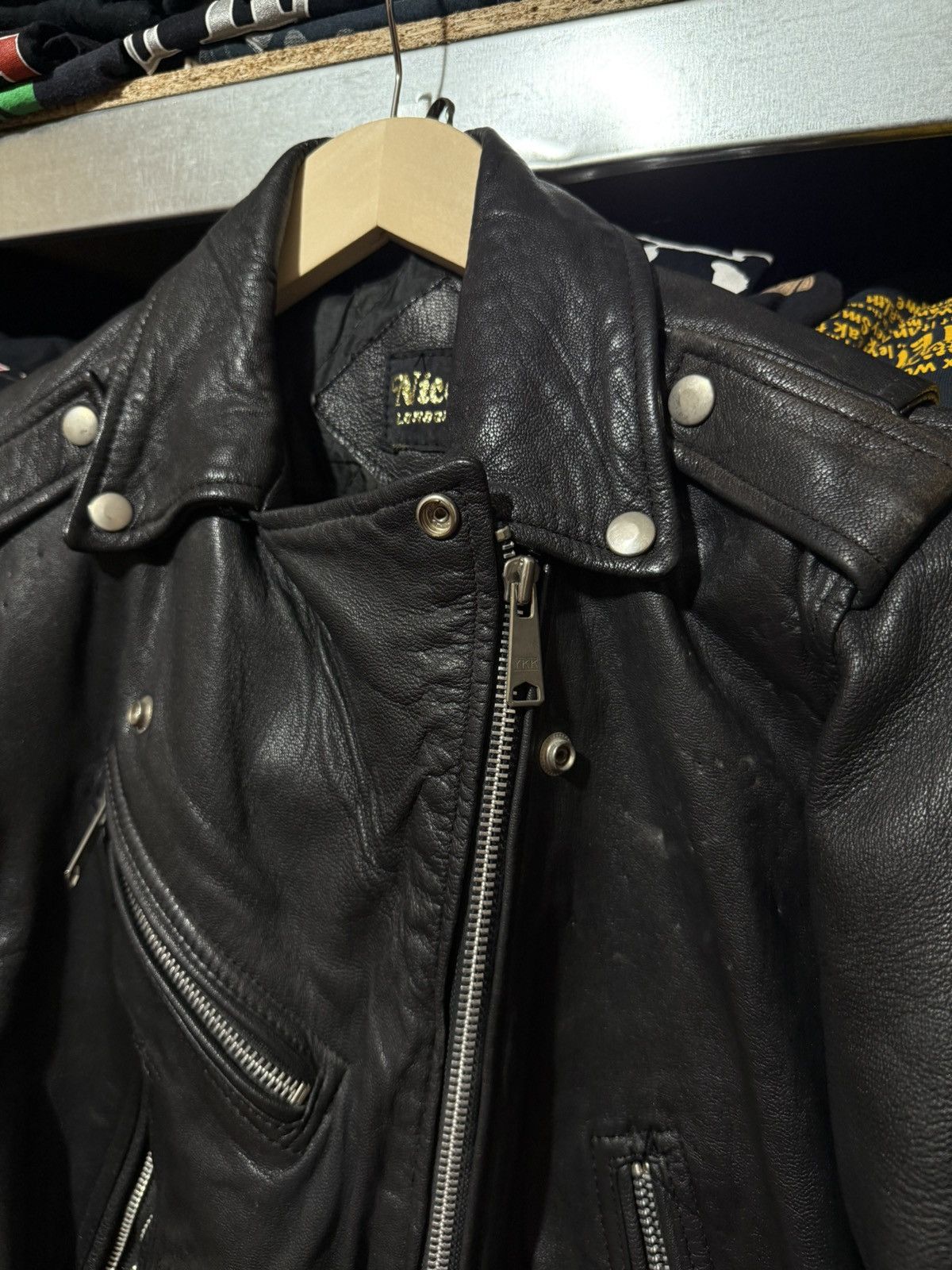 Vintage Vintage 80’s Crazy Painted Wolf Art Leather Biker Jacket Y2K Size US S / EU 44-46 / 1 - 7 Thumbnail