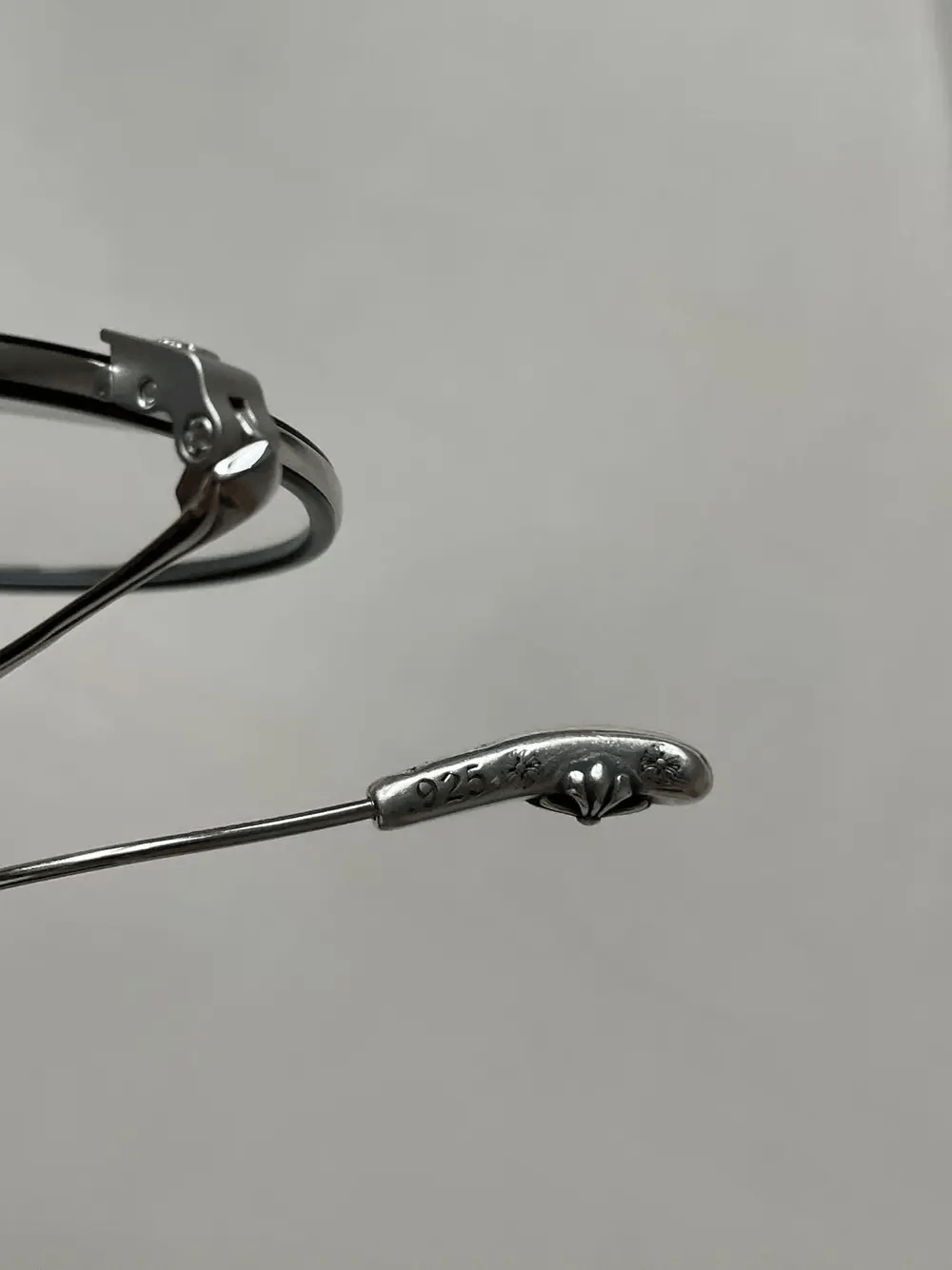 Chrome Hearts Chrome Hearts BONE PRONE IV BK/SS Glasses Frame Size ONE SIZE - 6 Thumbnail