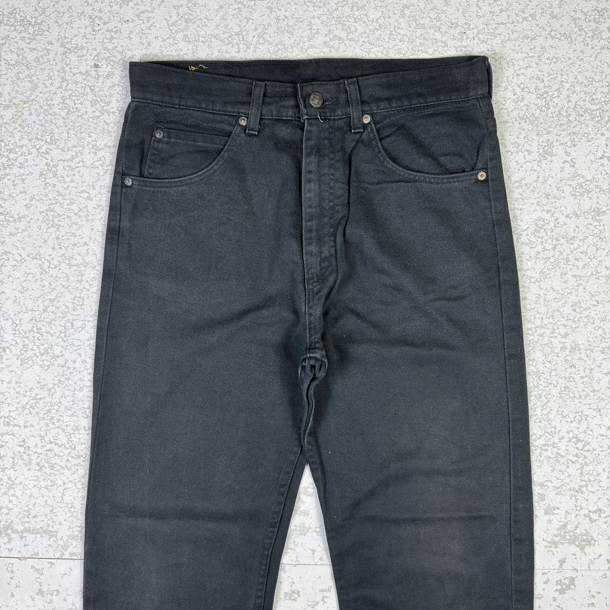 Levi's × Vintage 💥Vintage Levis 607 Orange Tab Super Black Denim Pant Size US 32 / EU 48 - 3 Thumbnail