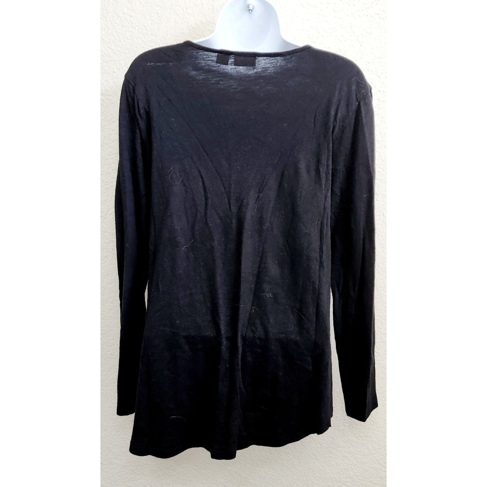 Other Cato Black Round Neck Long Sleeve Top Large Lightweight Size L / US 10 / IT 46 - 3 Thumbnail