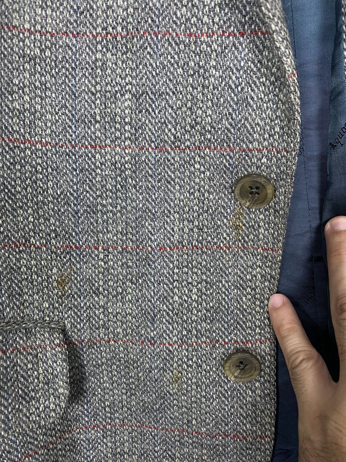Aquascutum Rare‼️ Vintage Aquascutum Wool Silk Herringbone Coat England Size US M / EU 48-50 / 2 - 9 Thumbnail
