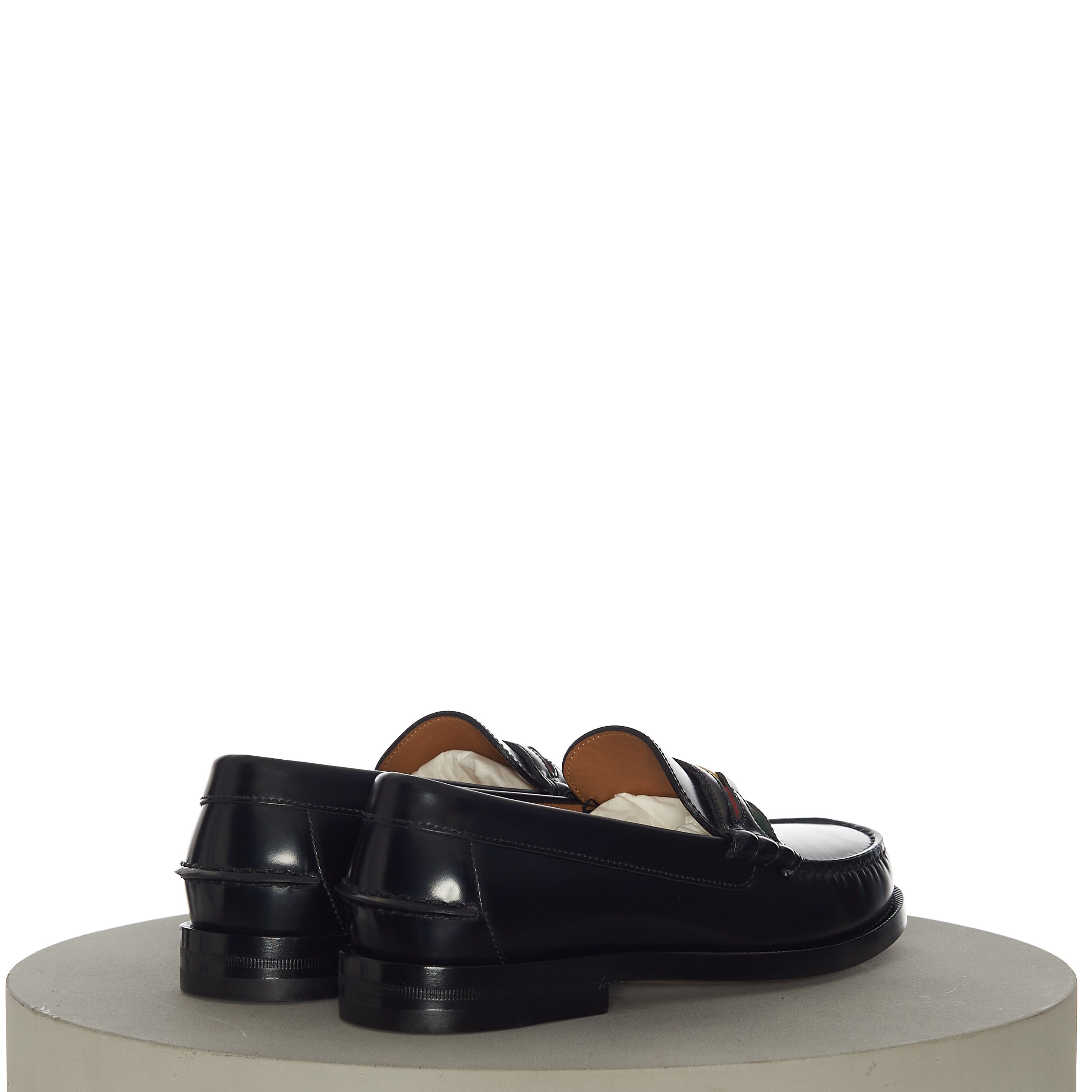 Gucci Men's Loafer With Double G In Black Leather Size US 6.5 / EU 39-40 - 8 Thumbnail