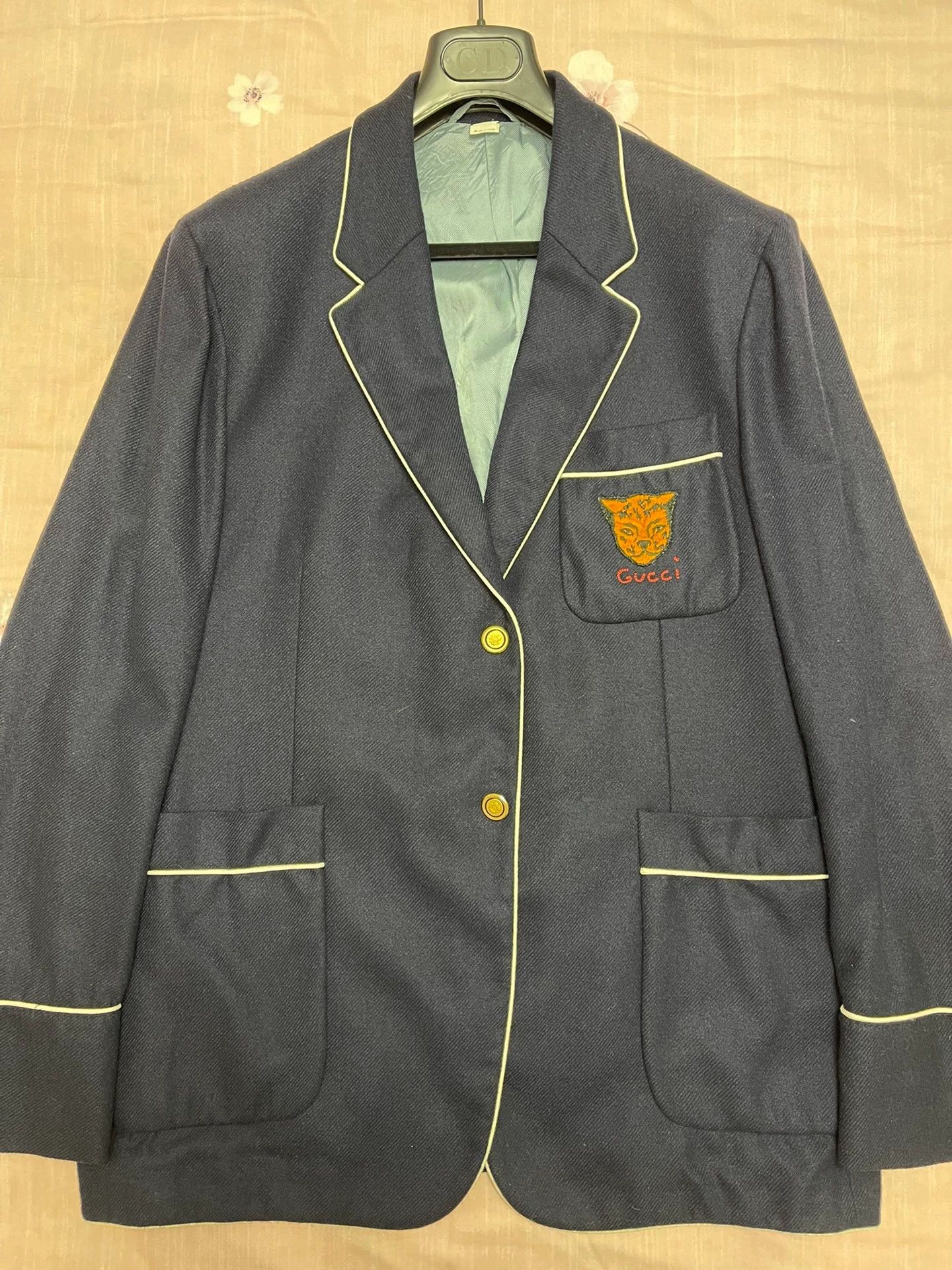 Gucci Gucci Runway OS 100% Cashmere Blue Men's 52 Size US L / EU 52-54 / 3 - 1 Thumbnail