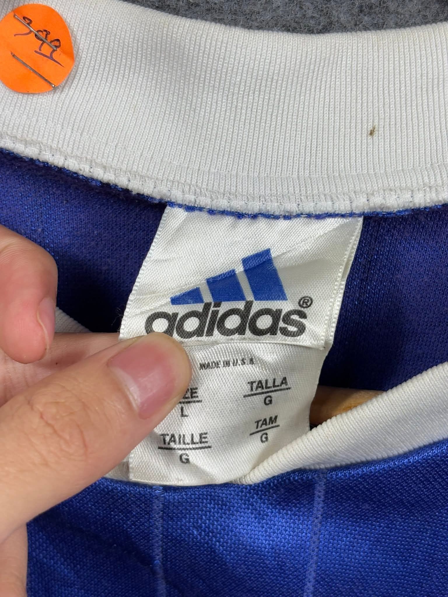 Adidas 90s Adidas Jersey Classic Stripes Back Numbers 15 Size US L / EU 52-54 / 3 - 3 Thumbnail