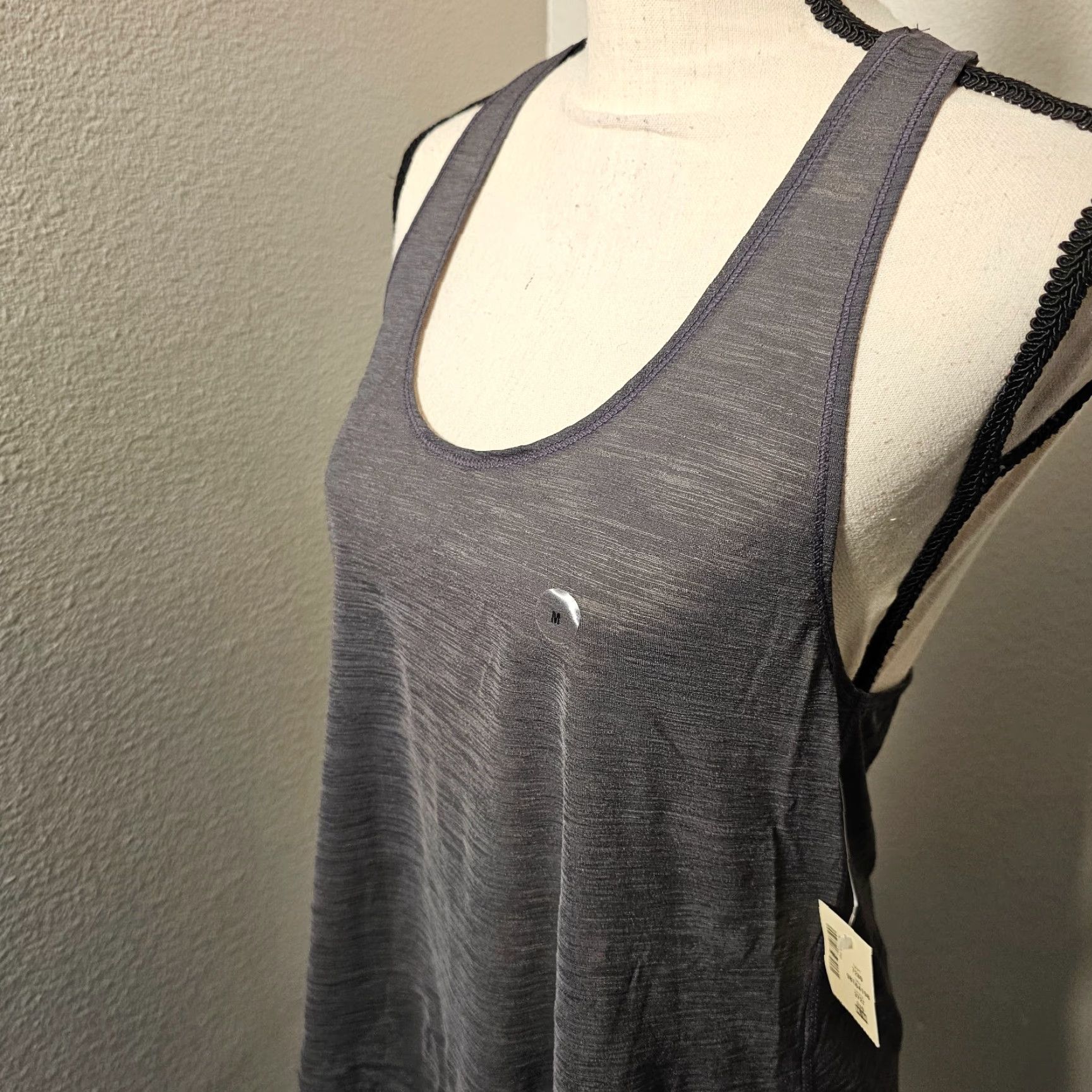 Aeropostale LIVE LOVE DREAM Racerback Tank Top - Activewear Cami/Workout Top - Gray Heather - Size S - Womens Size S / US 4 / IT 40 - 2 Thumbnail