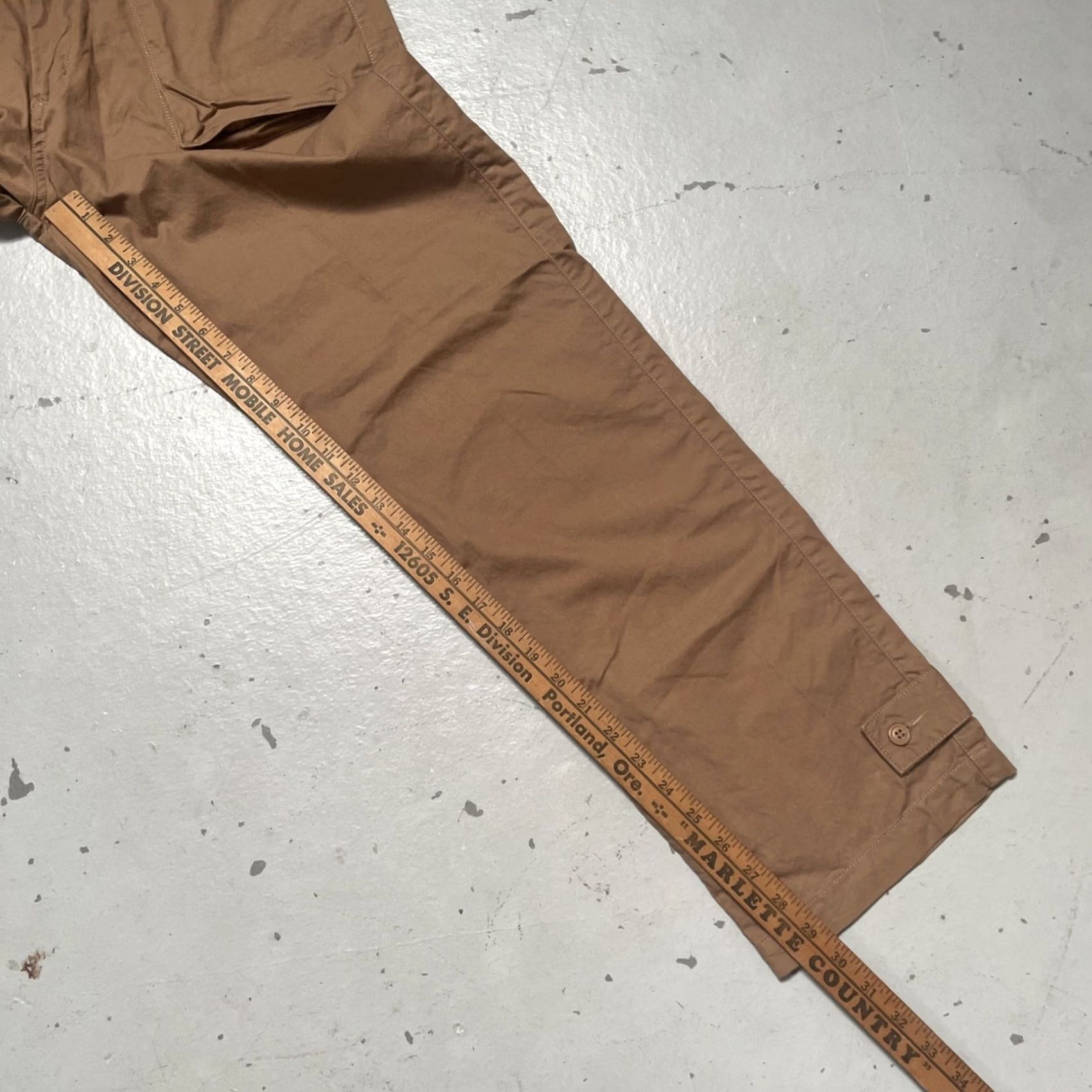 Vintage Nepenthes Army Utility Pants Cargo Trousers Unisex Adults M Brown-Ish Cotton Vintage Japan Designer Style 90s Theme Mens Girls Womens Size US 31 - 3 Thumbnail