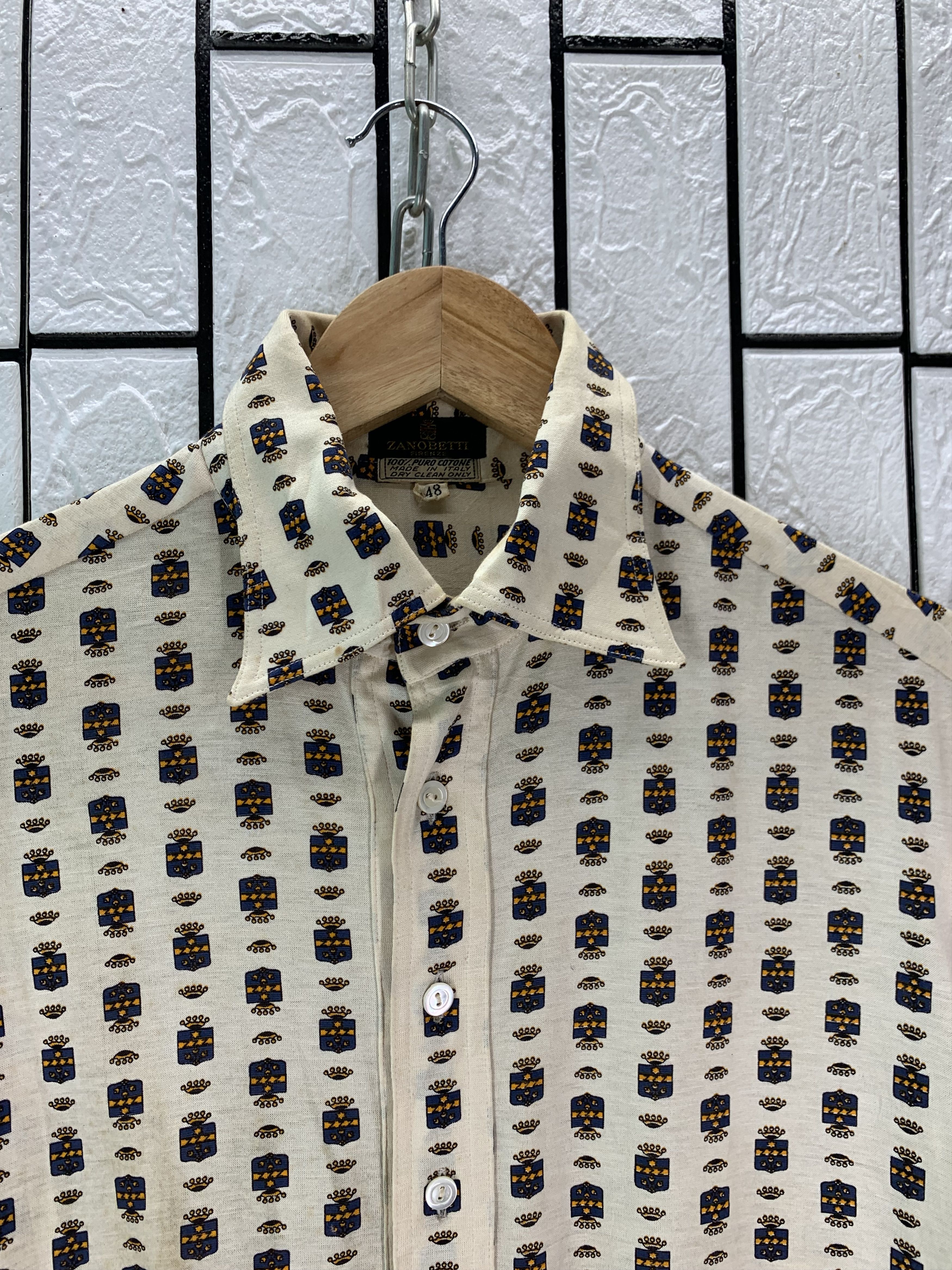 Vintage Vintage Zanobetti Monogram Shirt Button Size US S / EU 44-46 / 1 - 3 Thumbnail