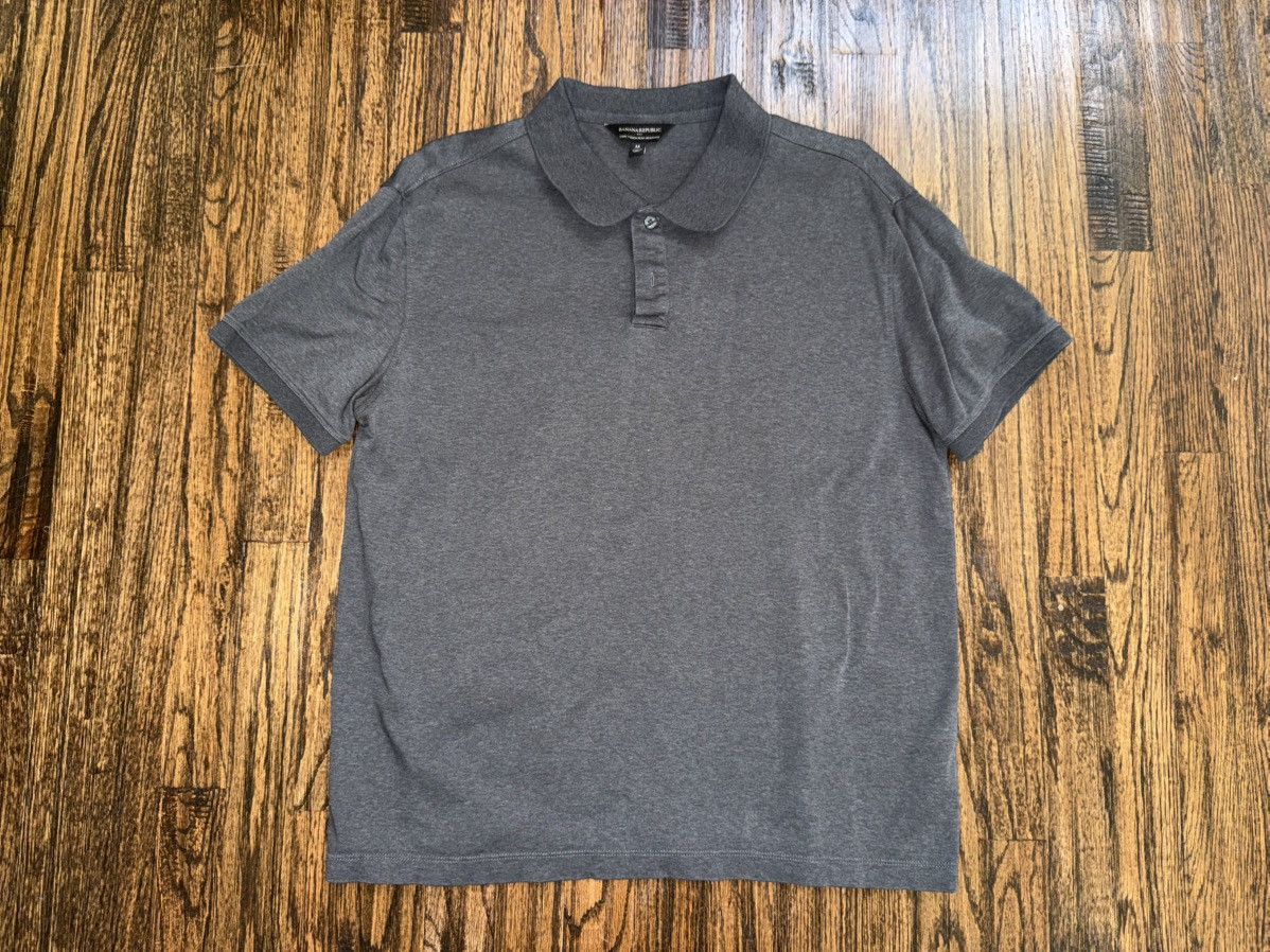 Banana Republic Banana Republic Luxury Performance Polo Shirt Dark Gray Sz M Size US M / EU 48-50 / 2 - 1 Thumbnail