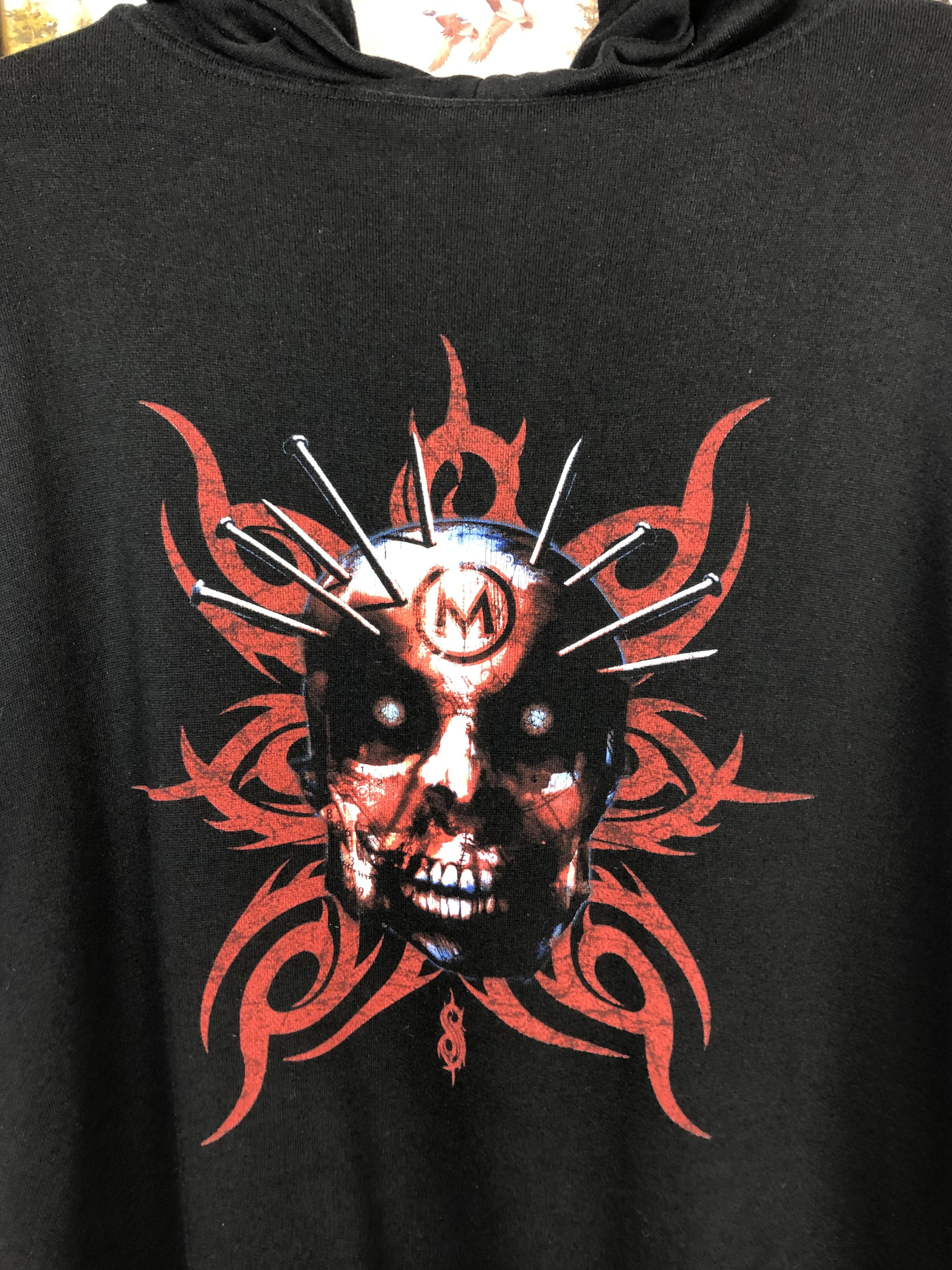 Vintage Vintage Slipknot Iowa Over Print Hoodie Black Jacket Band Size US XL / EU 56 / 4 - 2 Thumbnail