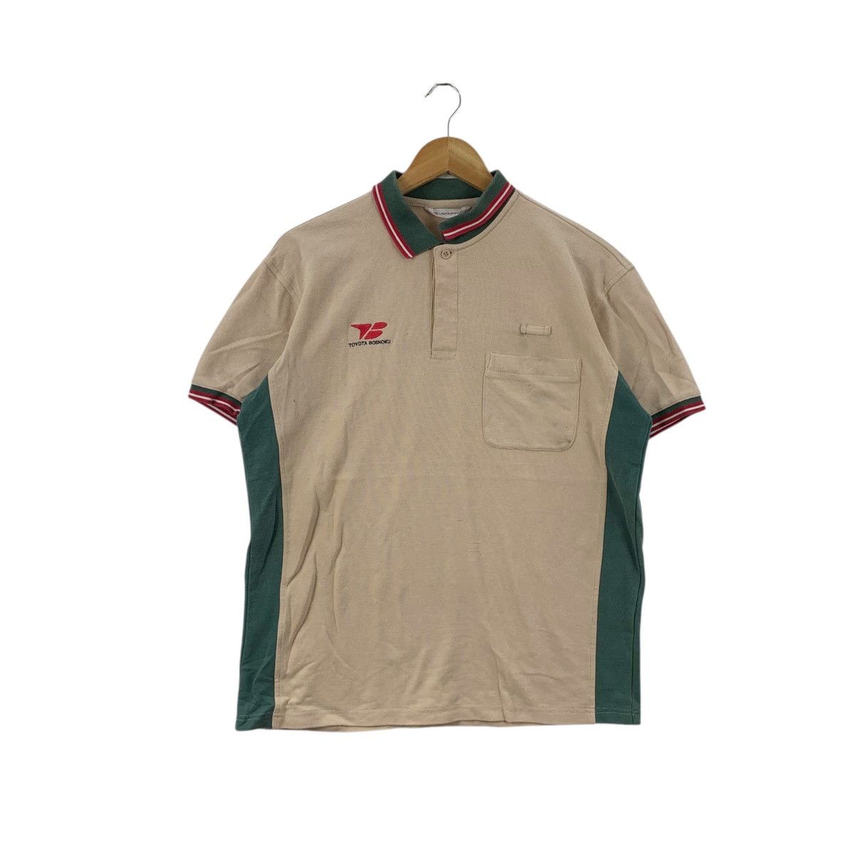 Vintage Vintage TOYOTA BOSHOKU ENGINEER Automotive Polo Tee Shirt Size US L / EU 52-54 / 3 - 1 Thumbnail