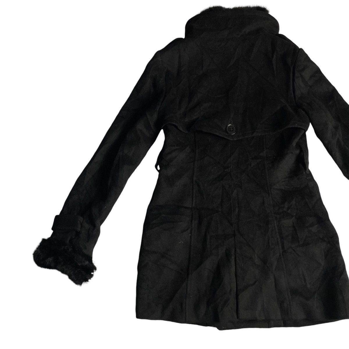 If Six Was Nine × Japanese Brand × Le Grande Bleu (L.G.B.) 🇯🇵 SPIRAL GIRL LINED FUR BUTTON UP WOOL HEAVY COAT JACKET Size S / US 4 / IT 40 - 11 Thumbnail