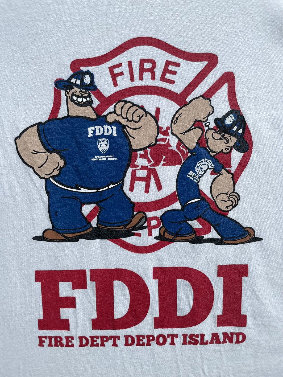 Cartoon Network RARE🔥 Popeye FireFighter FDDI Size US XL / EU 56 / 4 - 3 Thumbnail