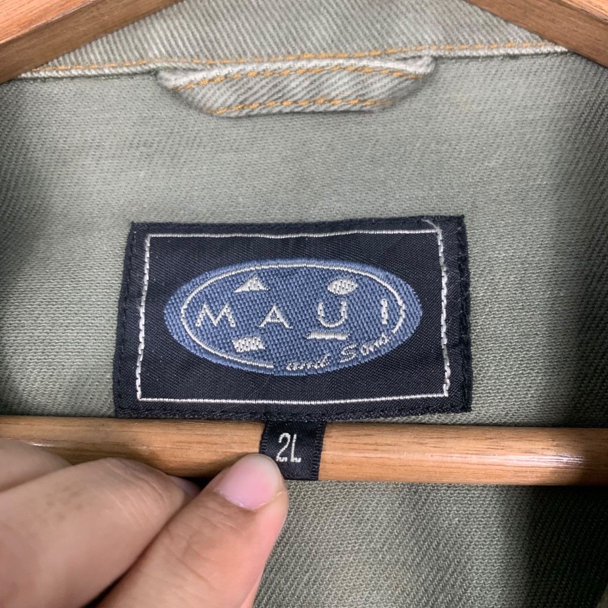 Japanese Brand MAUI And Sons Double Pocket Green Chore Jacket #1804-C16 Size US XL / EU 56 / 4 - 17 Thumbnail