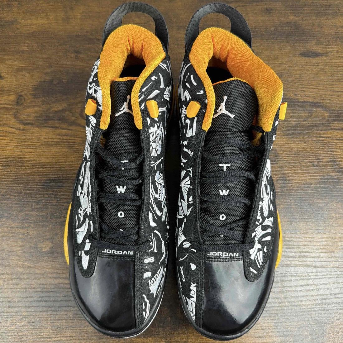 Jordan Brand NEW Vintage Air Jordan Dub Zero Black Maize 10.5 311046-071 Size US 10.5 / EU 43-44 - 4 Thumbnail