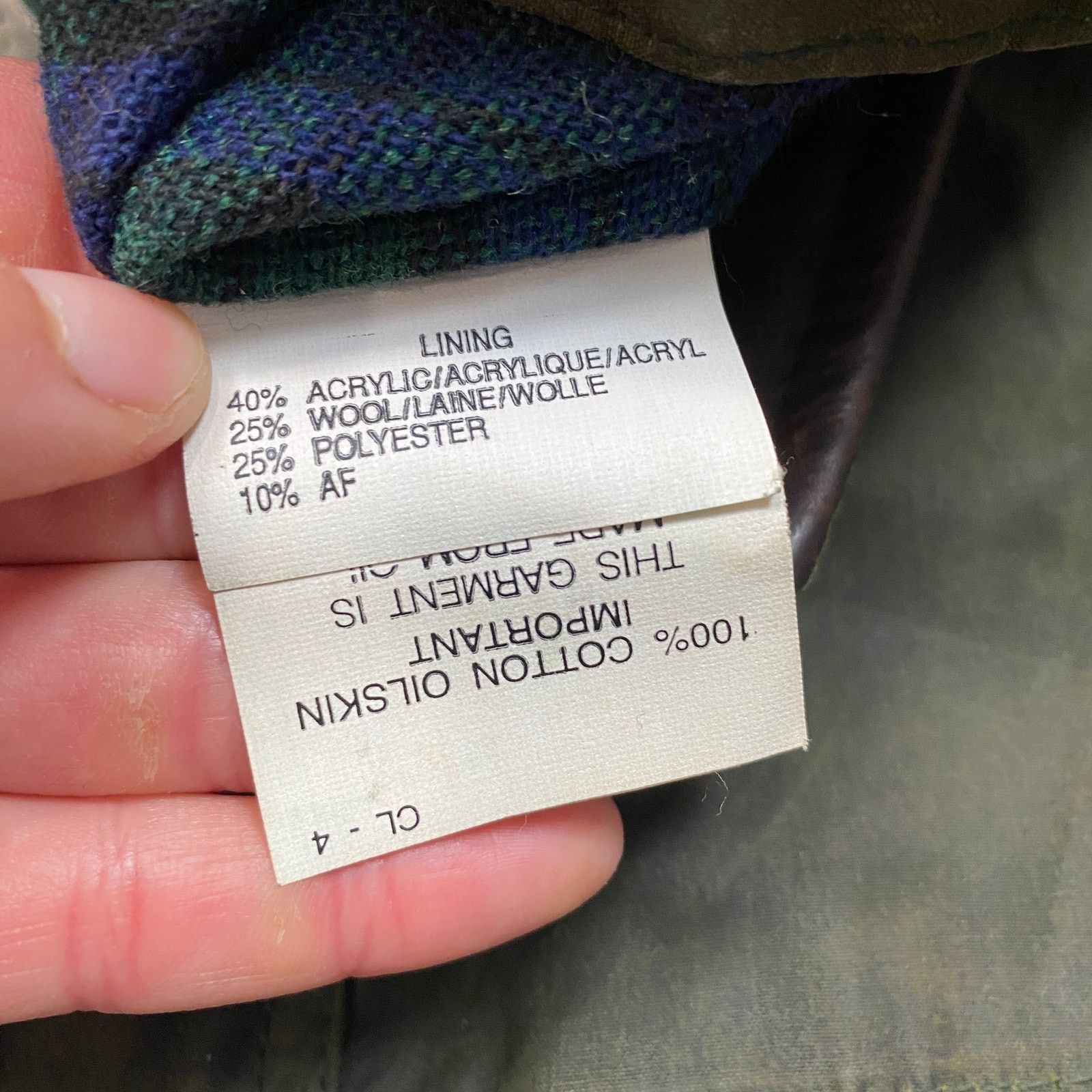 R.M. Williams × Vintage Vintage RM Williams Wax Oilskin Wool Lined Jacket Men's M Size US M / EU 48-50 / 2 - 7 Thumbnail