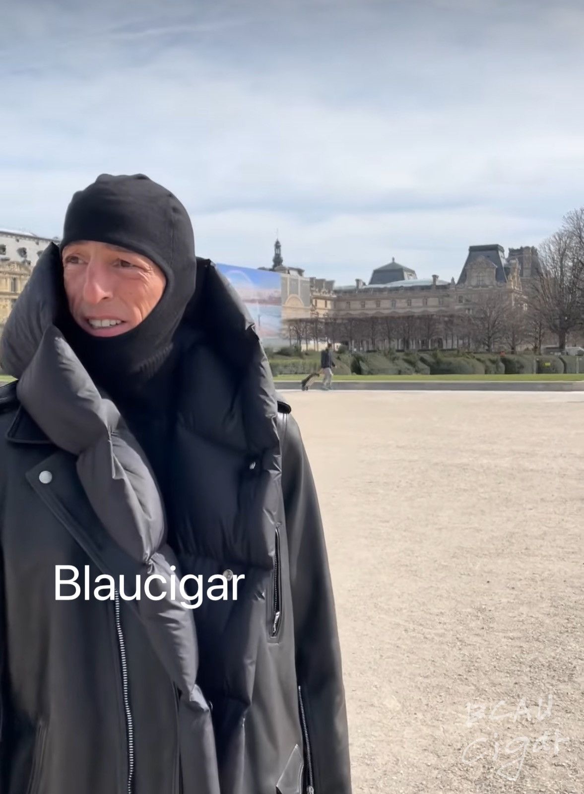 Rick Owens WOOL KNIT SKULL HAT Black