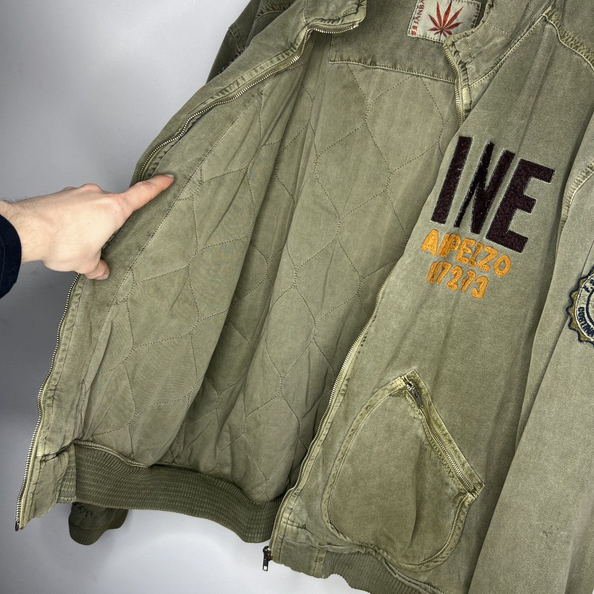 Vintage Vintage Workwear Denim Bomber Jacket Detroit Style Y2K 90s Size US XXL / EU 58 / 5 - 10 Thumbnail