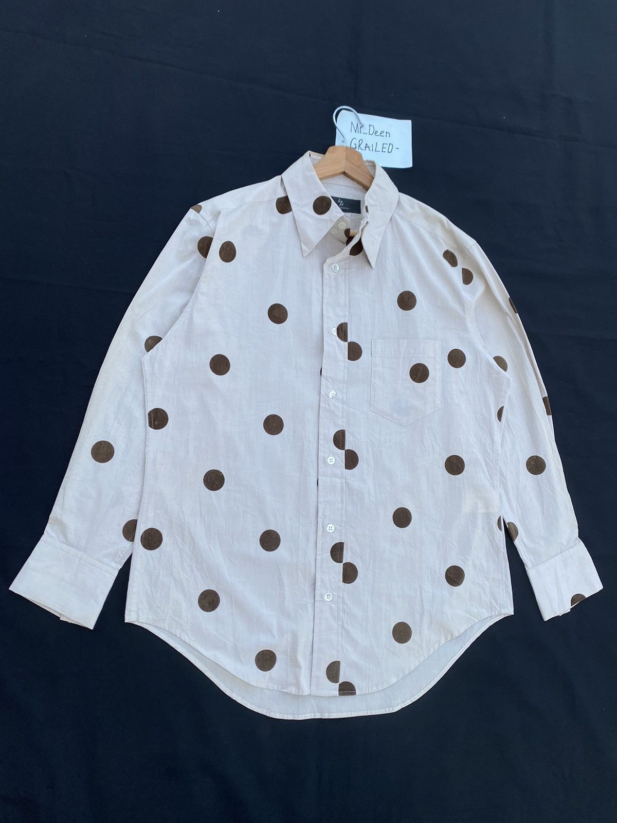 Yohji Yamamoto ARCHIVE 90’S YOHJI YAMAMOTO Y’S POLKA DOT BUTTON SHIRT Size US L / EU 52-54 / 3 - 2 Thumbnail