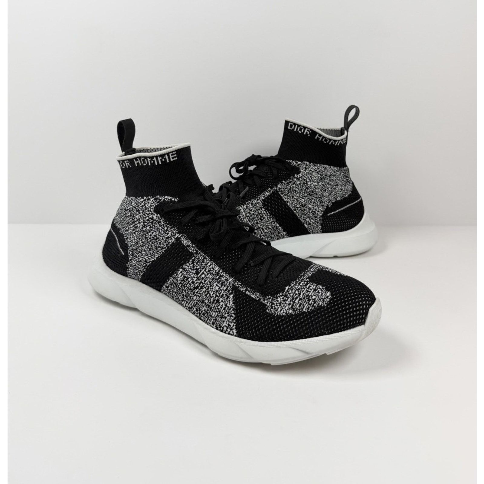 Dior Size 45EU/12US - Dior B21 Black Sock High Top Sneakers Size US 12 / EU 45 - 3 Thumbnail