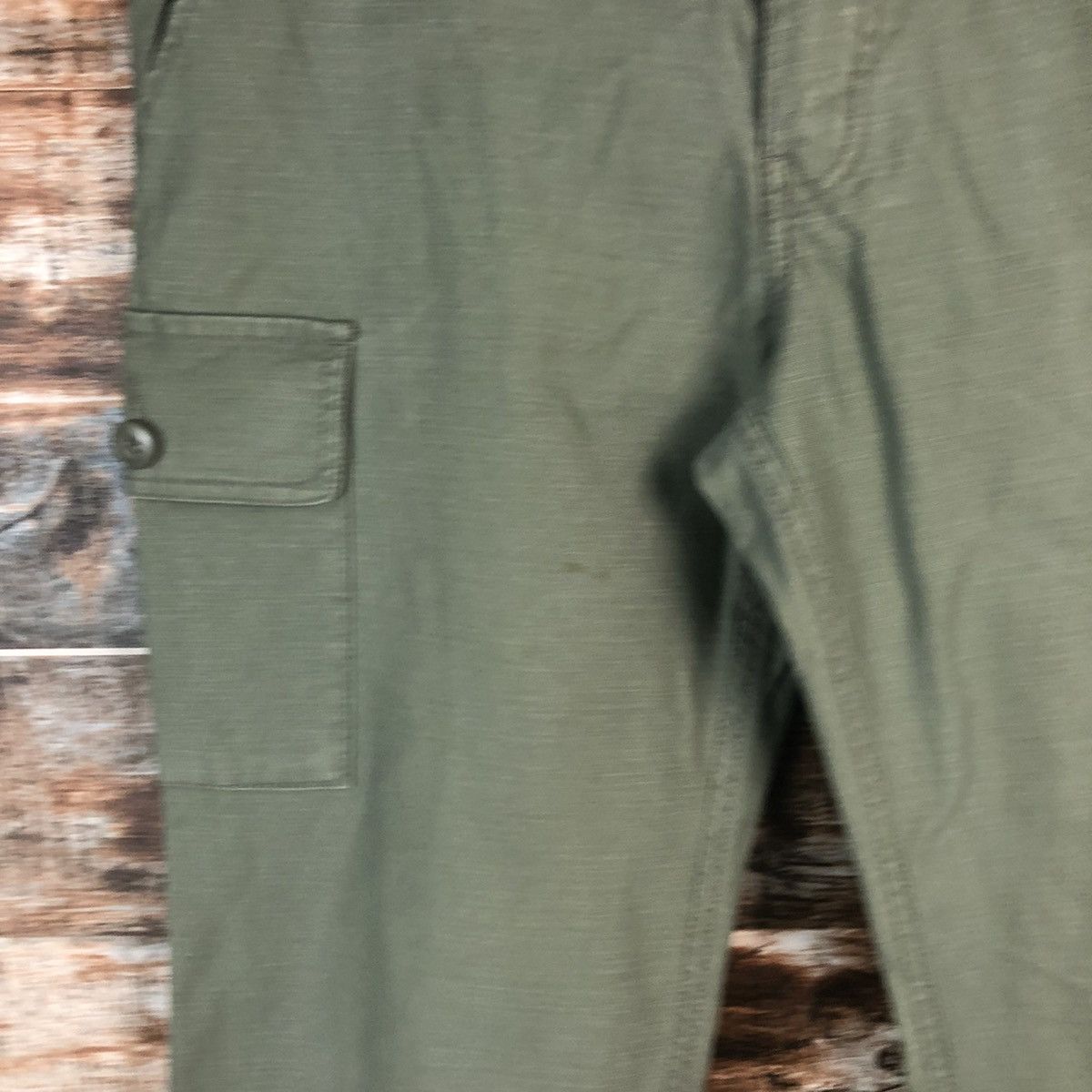 Japanese Brand DL 3Can 4 On Green Cargo Multipocket Pants #C665 Size US 29 - 9 Thumbnail