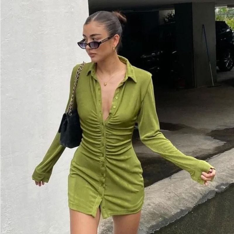Other With Jean | Andy Dress Forest Green XS Size XS / US 0-2 / IT 36-38 - 1 Thumbnail