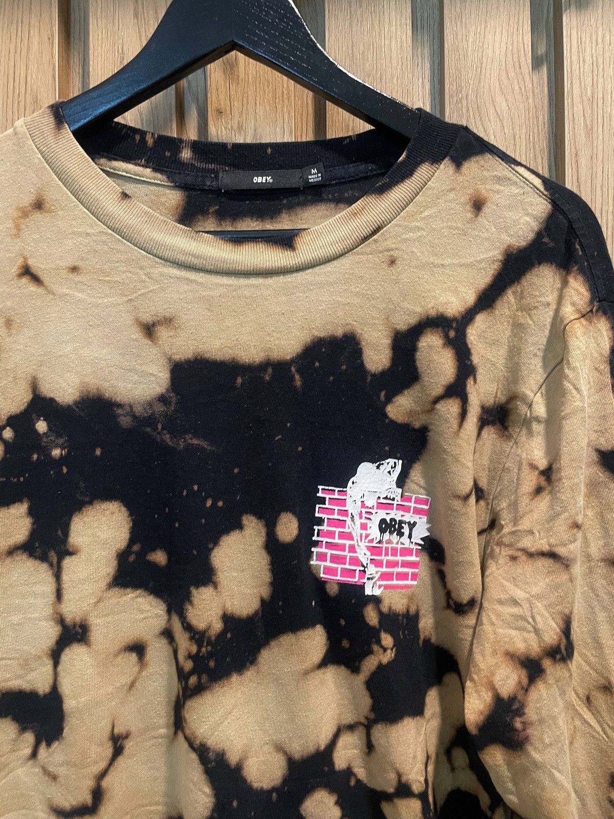 Obey Obey Rare Tye Dye “People Attack People” Long Sleeve Tee Size US M / EU 48-50 / 2 - 3 Thumbnail