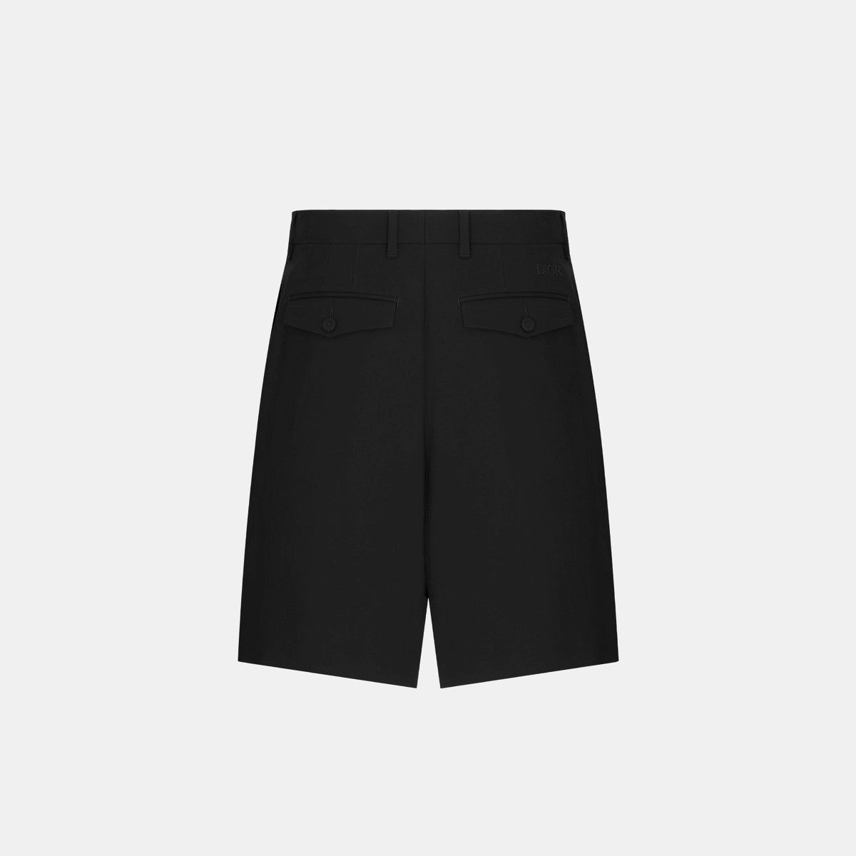 Dior o1bcso1str0226 Wide-Leg Bermuda Shorts in Black Size US 32 / EU 48 - 2 Thumbnail