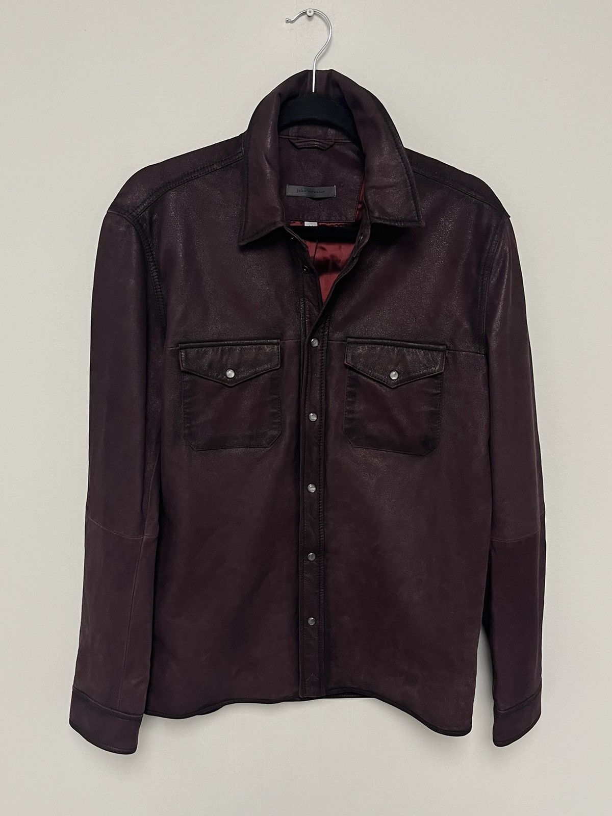 John Varvatos Lionel Leather Shirt Jacket. 50 medium Size US M / EU 48-50 / 2 - 8 Thumbnail