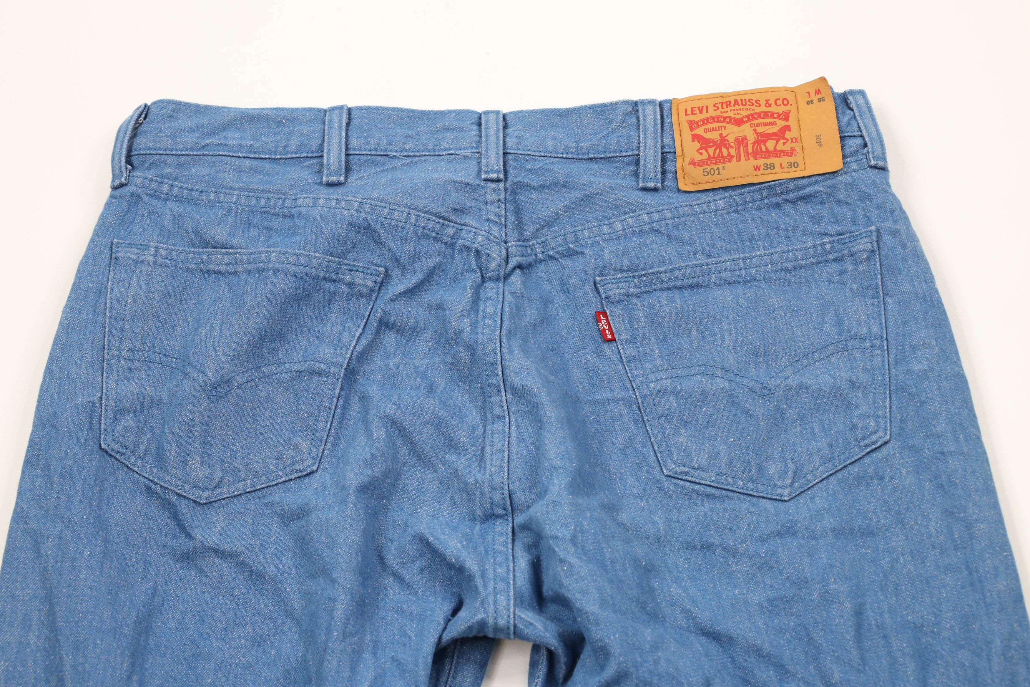 Levi's × Vintage Vintage Y2K Levis 501xx White Oak Cone Denim Original Jeans Size US 36 / EU 52 - 10 Thumbnail