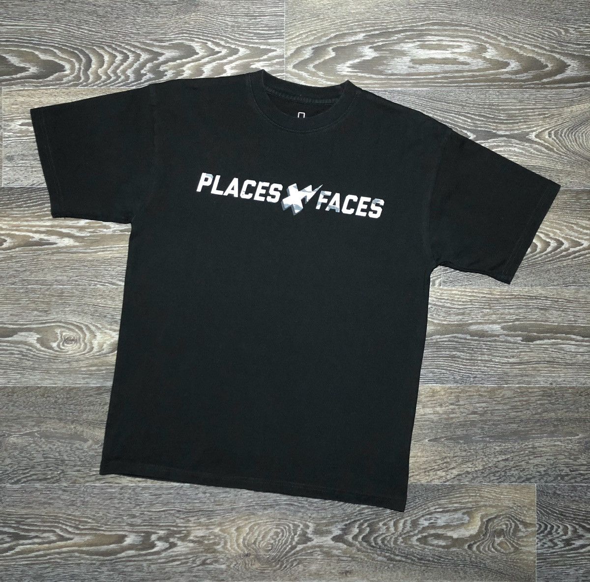 Places + Faces PLACES + FACES Camo Graphic Backprint Heavyweight Tee Shirt Size US M / EU 48-50 / 2 - 1 Thumbnail