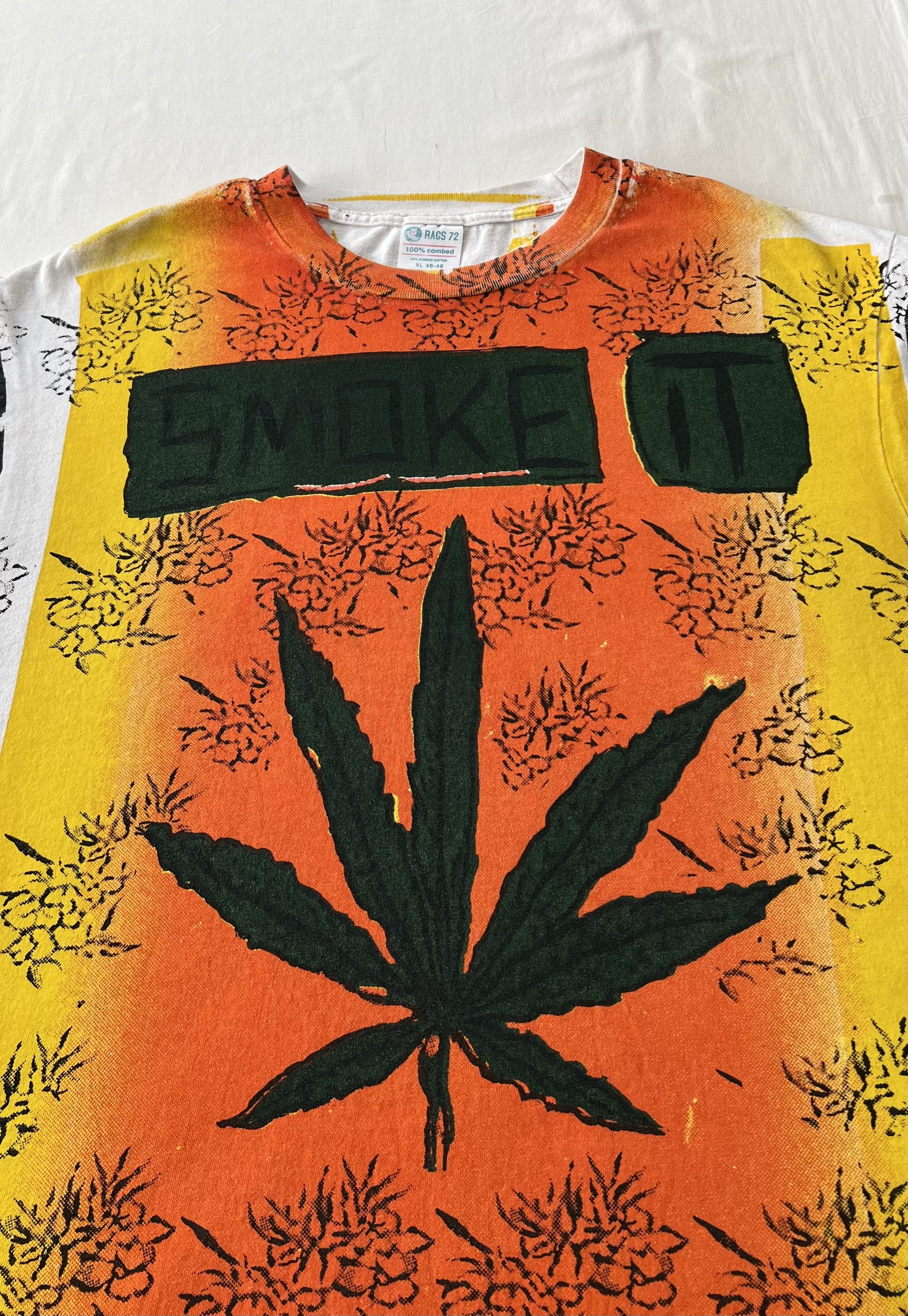 Vintage Smoke It Marijuana Cannabis Mosquitohead G-RAGS 72 T-shirt Size US XL / EU 56 / 4 - 3 Thumbnail