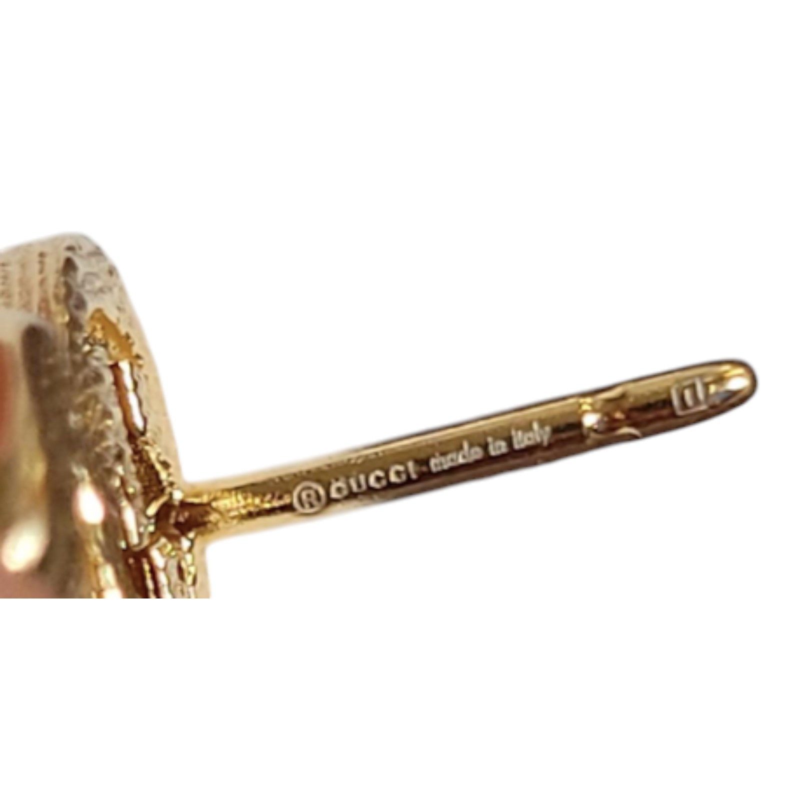 Gucci Gucci Marmont Earrings Gold Metal Size ONE SIZE - 3 Thumbnail