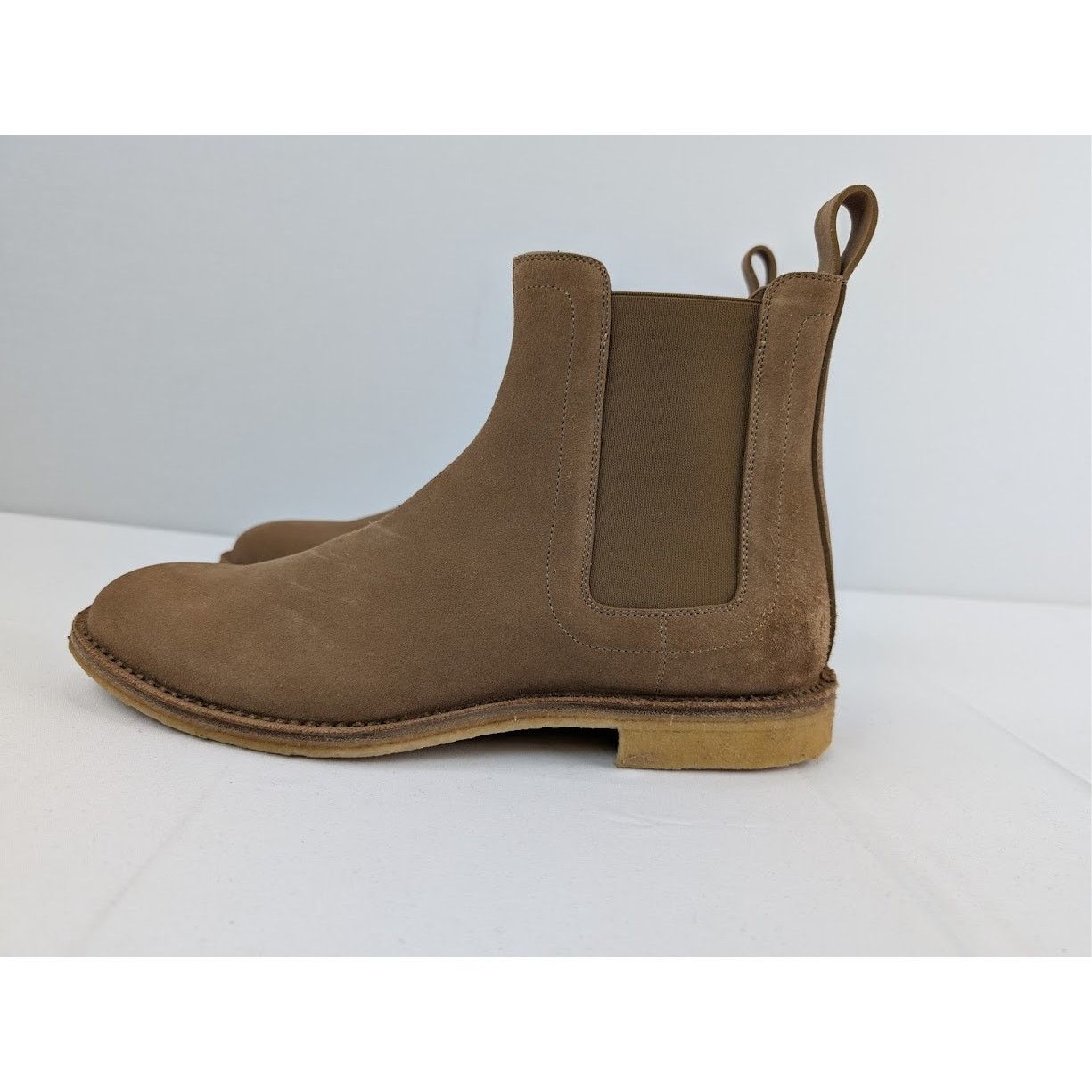 Bottega Veneta o1rshd1 Suede Chelsea Boots in Light Brown Size US 8 / EU 41 - 9 Thumbnail