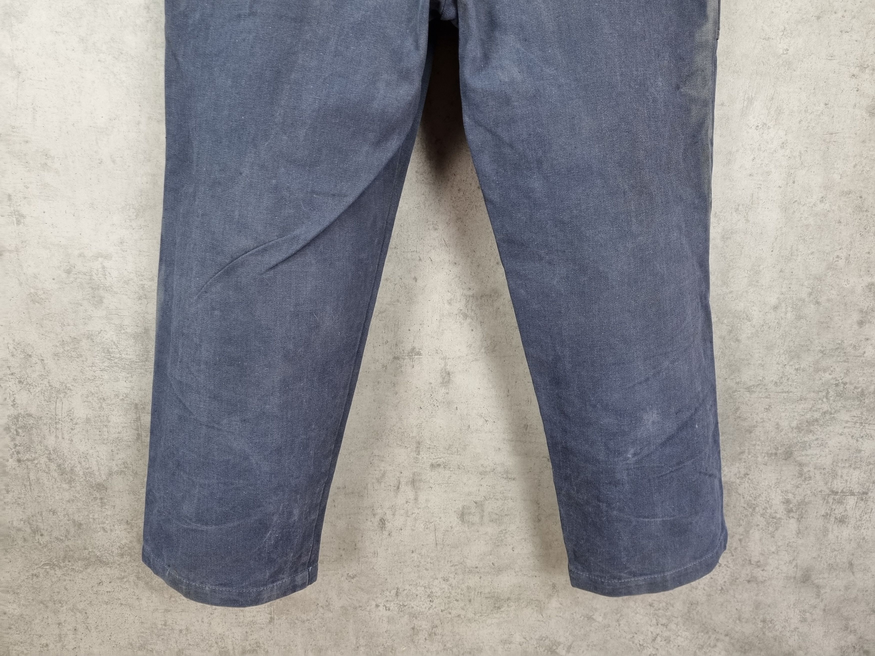 Le Laboureur × Vetra × Vintage Rare Double knees 60s Faded Workers pants Thrashed Punk Size US 32 / EU 48 - 15 Thumbnail