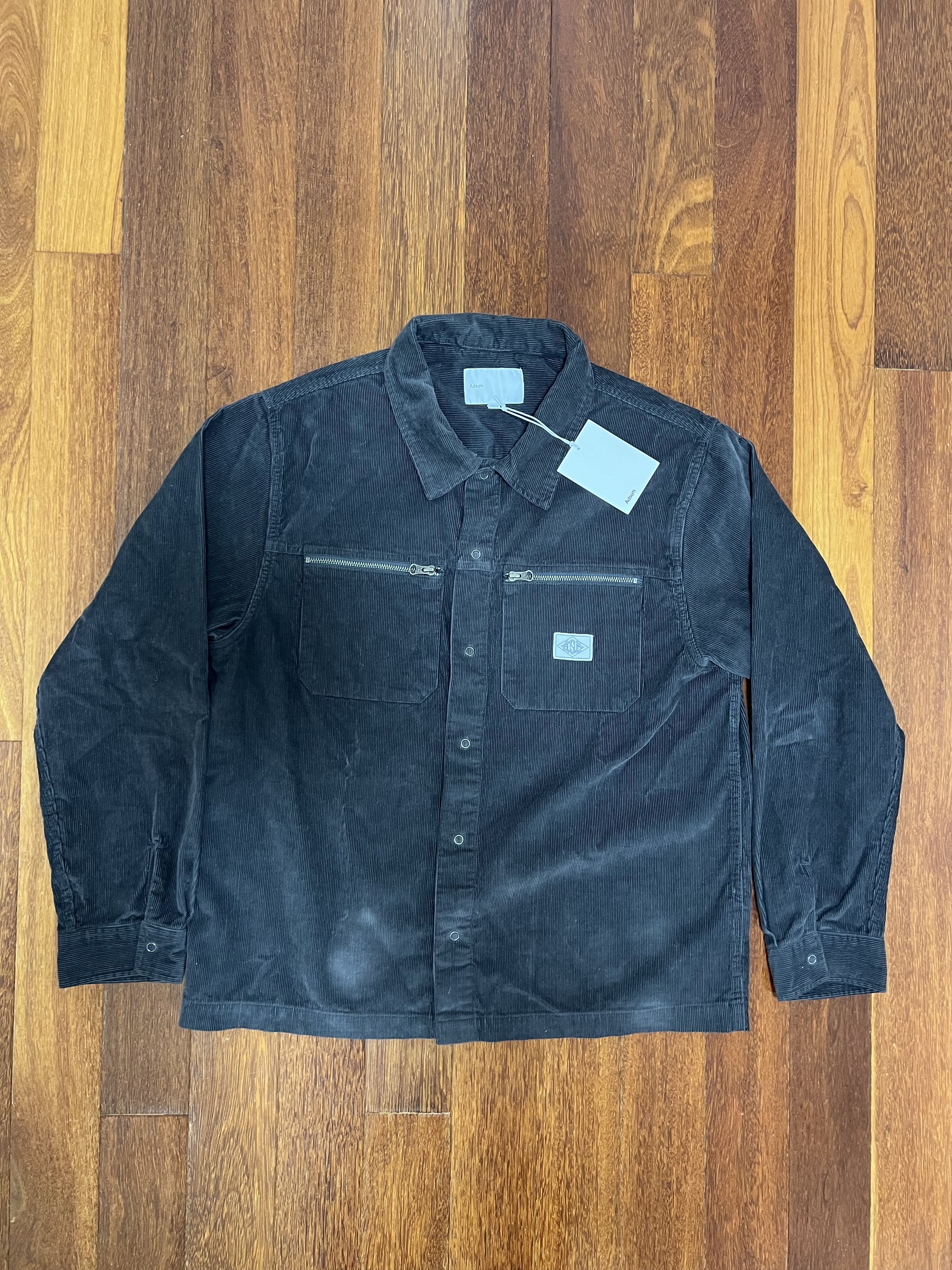 Adsum 💚 Adsum 14W Corduroy Workshirt Charcoal Medium NEW Size US M / EU 48-50 / 2 - 5 Thumbnail