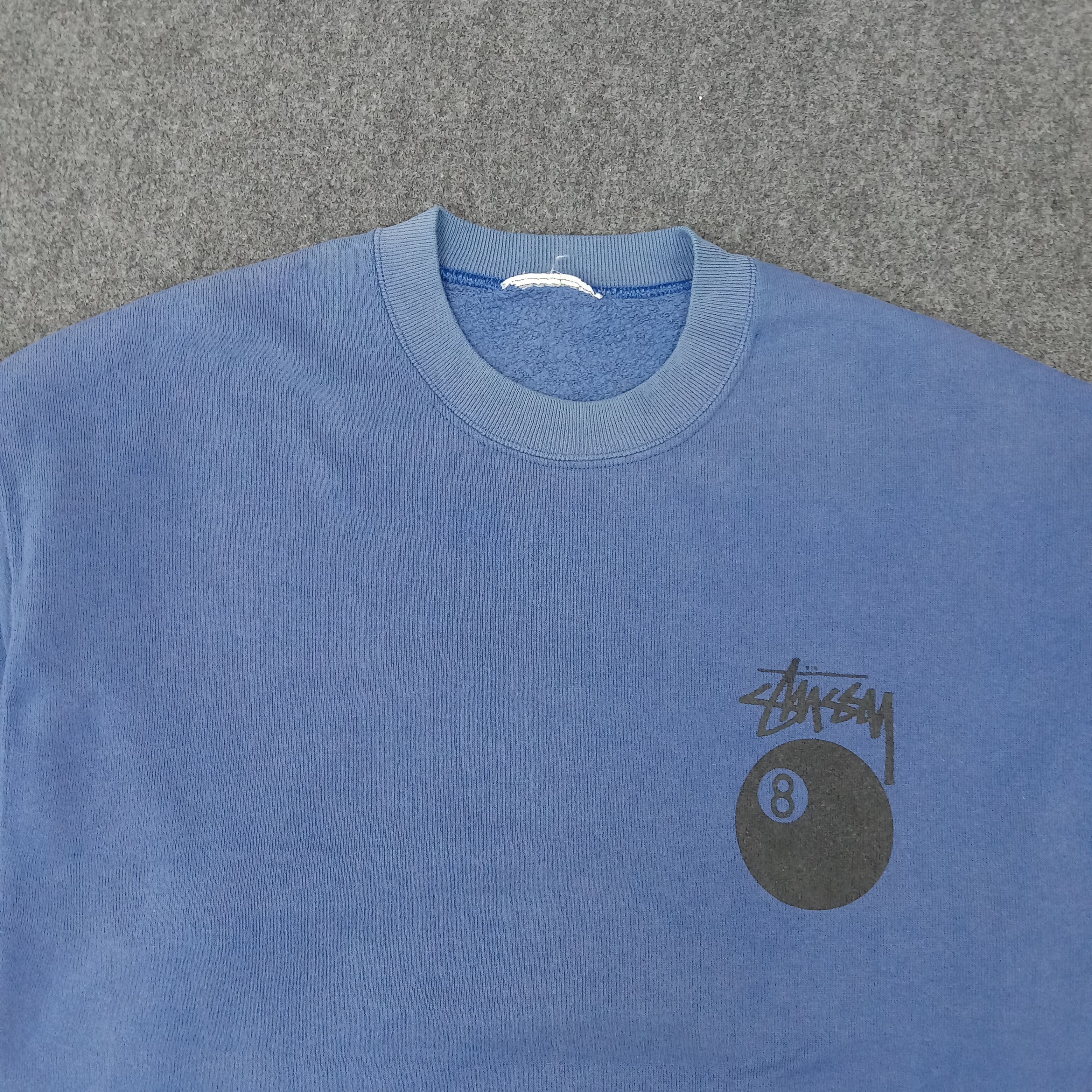 Vintage Vintage Stussy 8 Ball American Street Style Sweatshirt Size US M / EU 48-50 / 2 - 4 Thumbnail