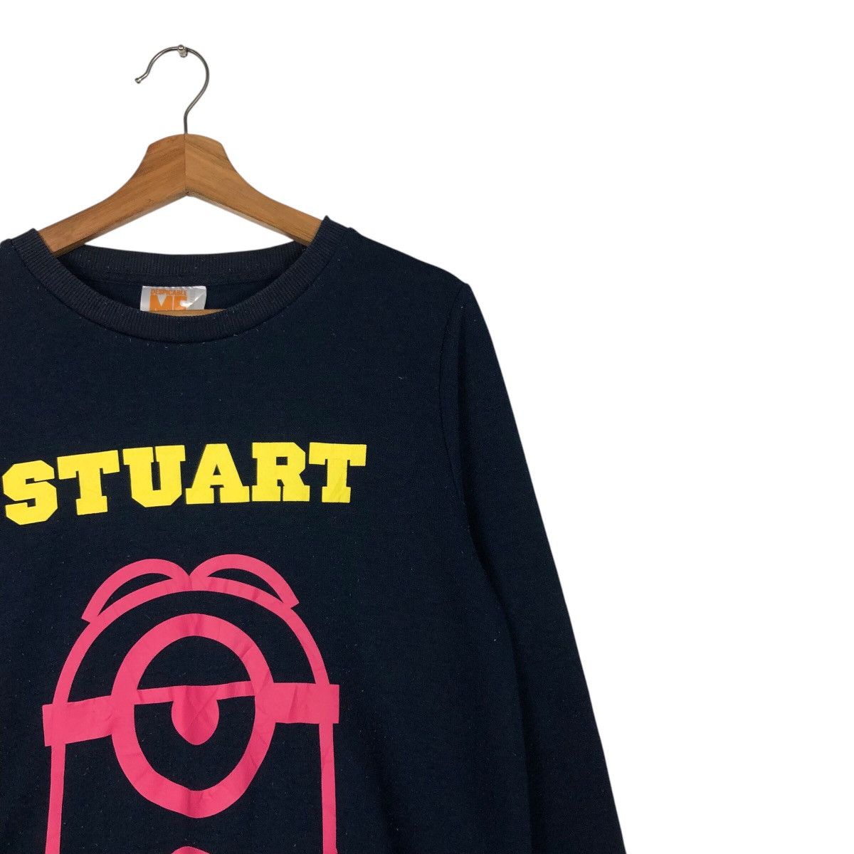 Cartoon Network × Japanese Brand 📌Despicable Minion Made Stuart Sweatshirt Big Logo Size US L / EU 52-54 / 3 - 7 Thumbnail