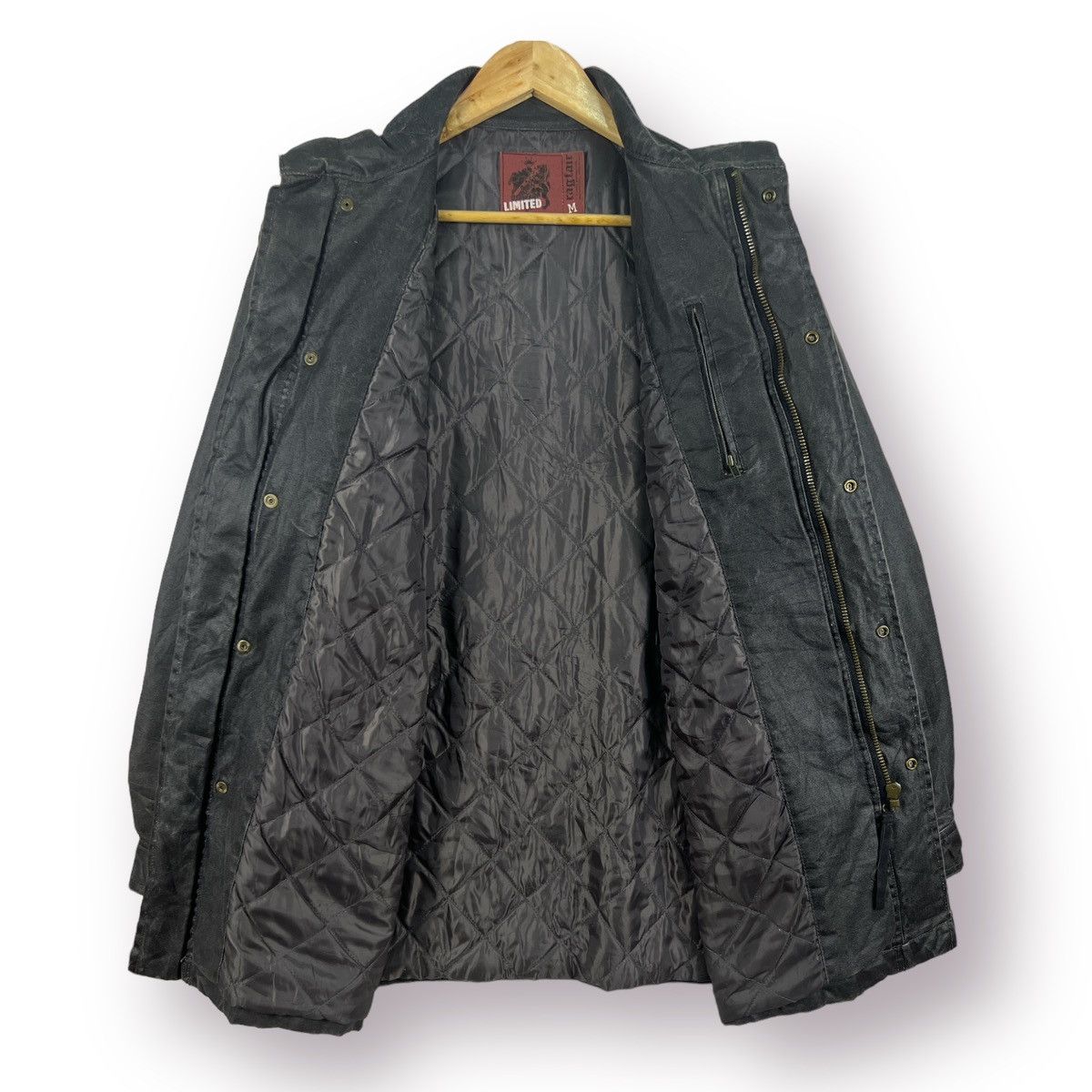 Japanese Brand 🔥 RAGFAIR M65 MILITARY MINIMALIST STYLE BELT WAX COAT - M Size US L / EU 52-54 / 3 - 7 Thumbnail