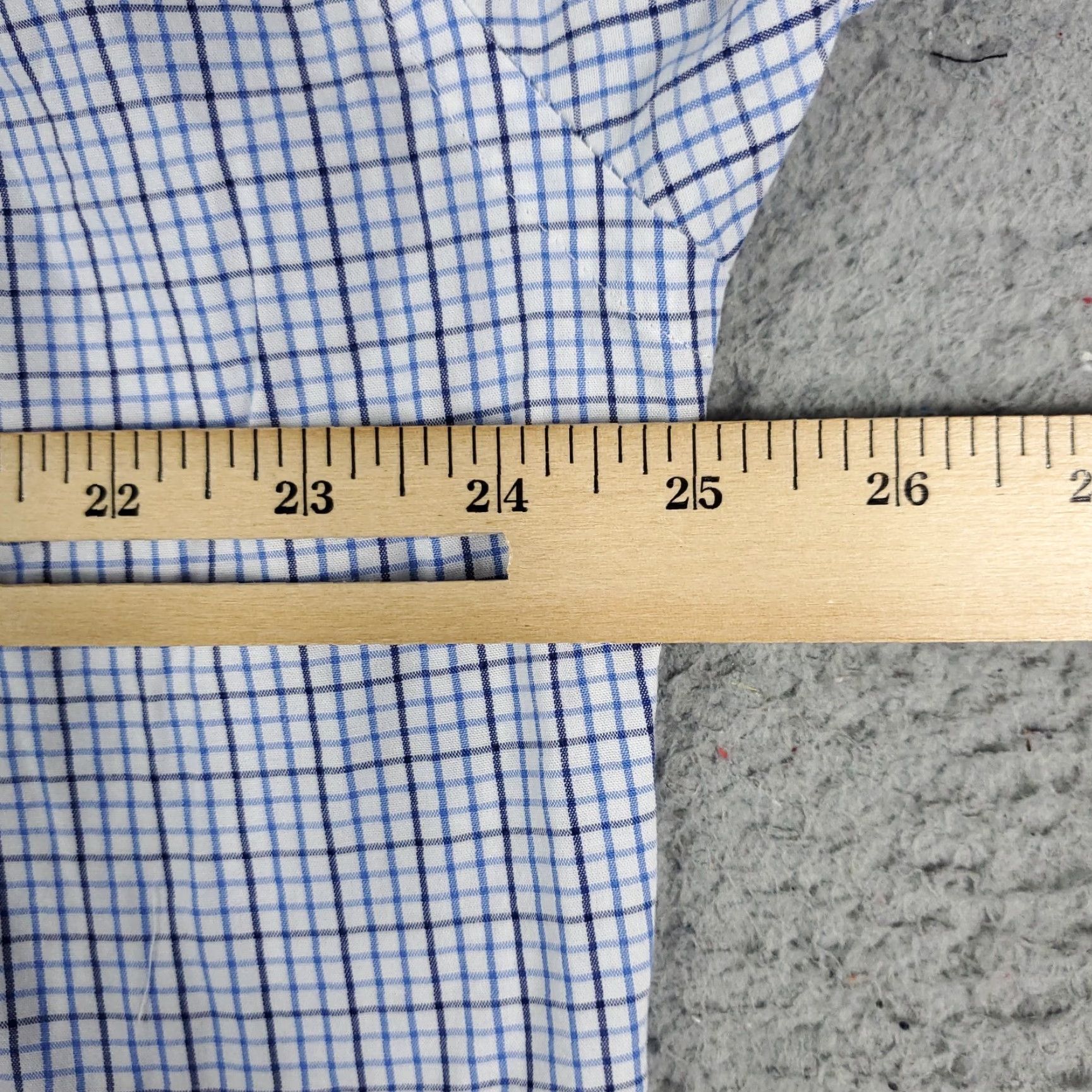 Tommy Hilfiger Tommy Hilfiger Blue Check Button-Up Shirt Men's Large Classic Fit Long Sleeve Size US L / EU 52-54 / 3 - 6 Thumbnail