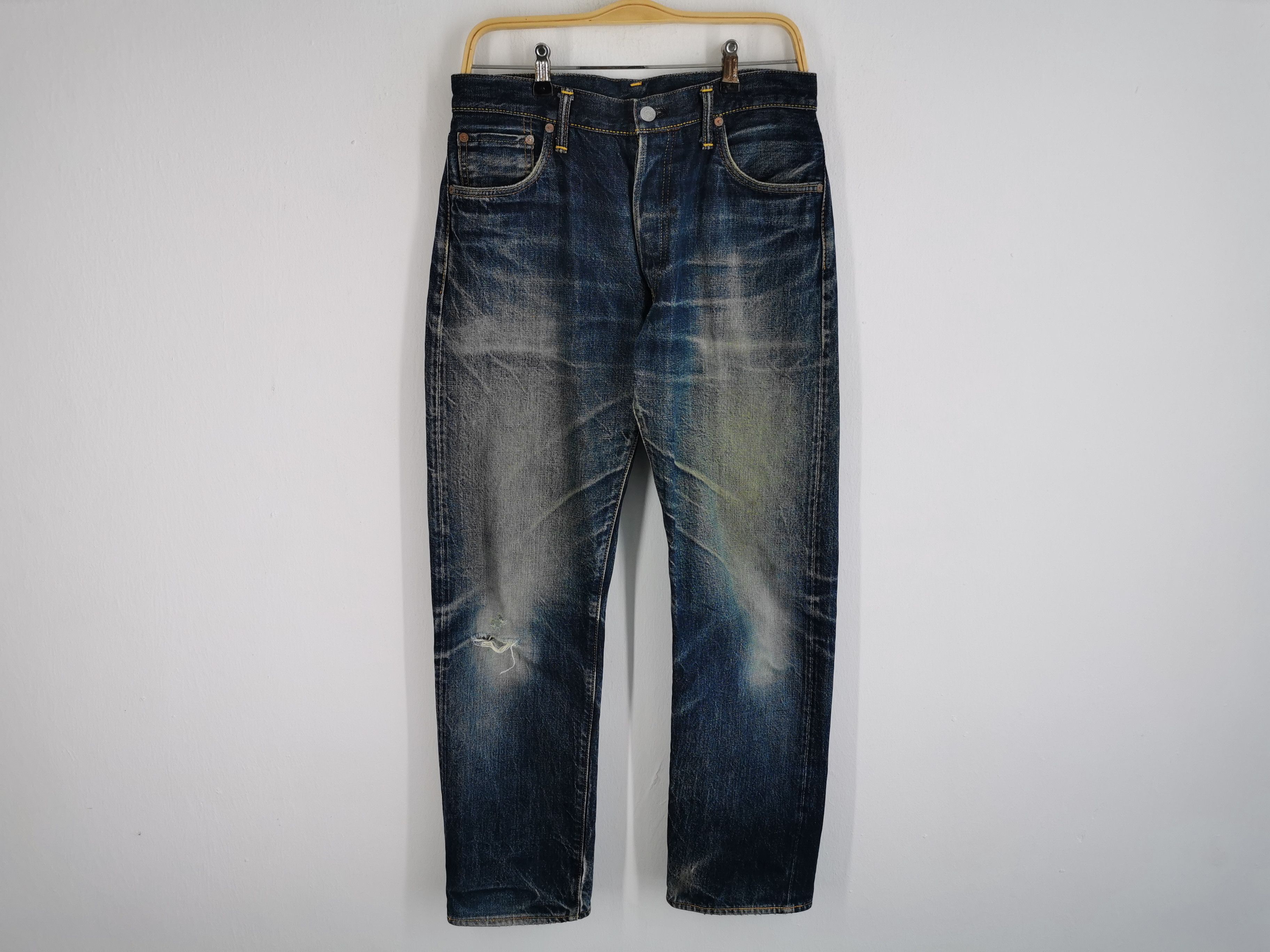 Evisu Distressed Evisu No 1 Special Lot 2000 Selvedge Denim Size US 28 / EU 44 - 2 Thumbnail
