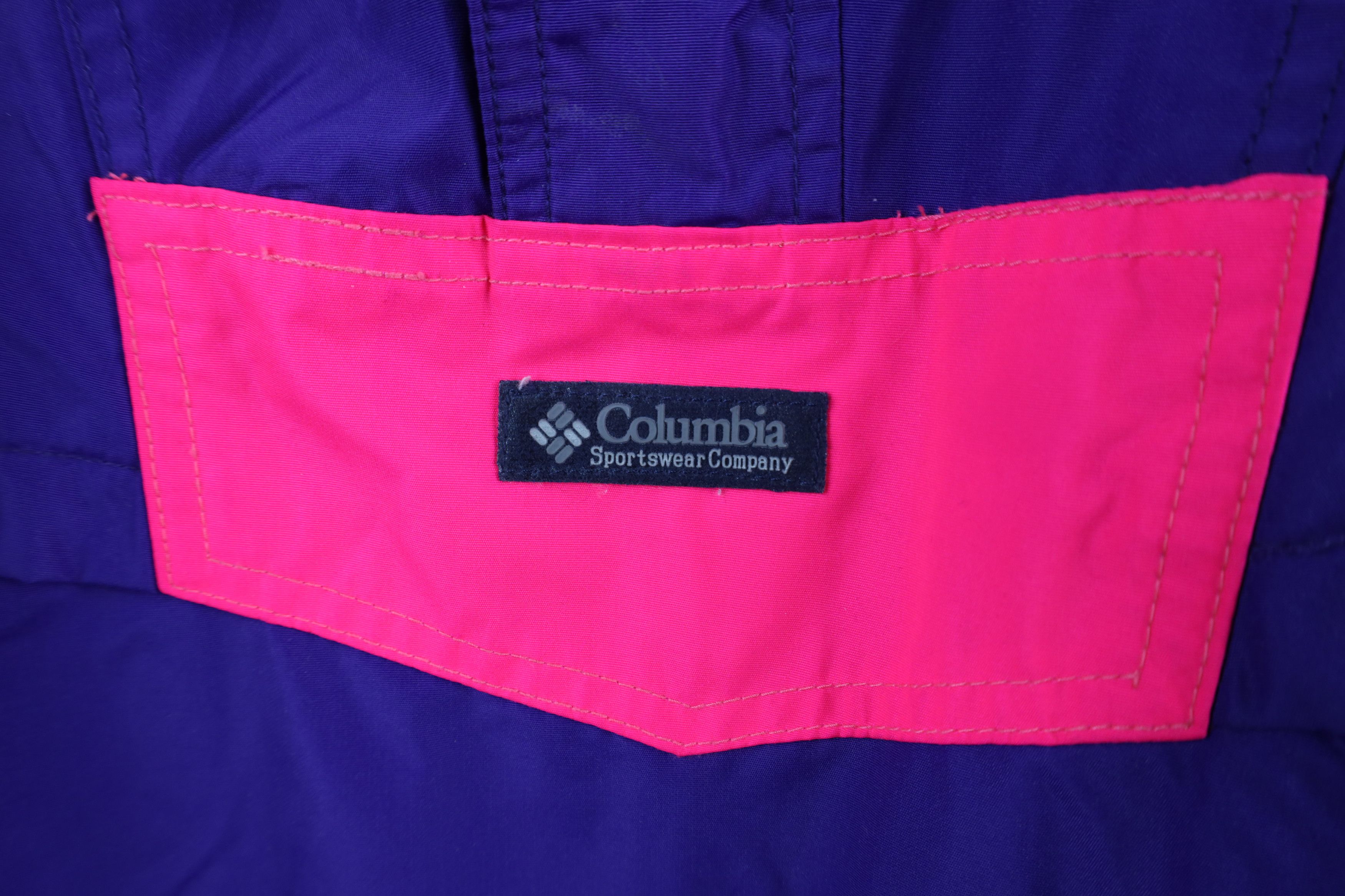 Columbia Vintage 90s Columbia Hooded Half Zip Pullover Jacket Purple Size US S / EU 44-46 / 1 - 4 Thumbnail