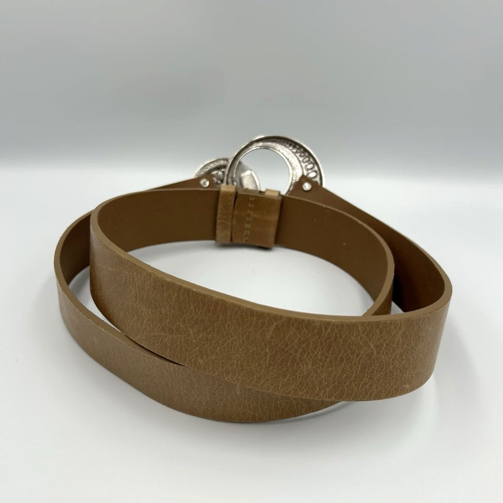 Coldwater Creek Coldwater Creek Belt Women Adjustable Leather Italian 26-46 inches Gold Size ONE SIZE - 4 Thumbnail