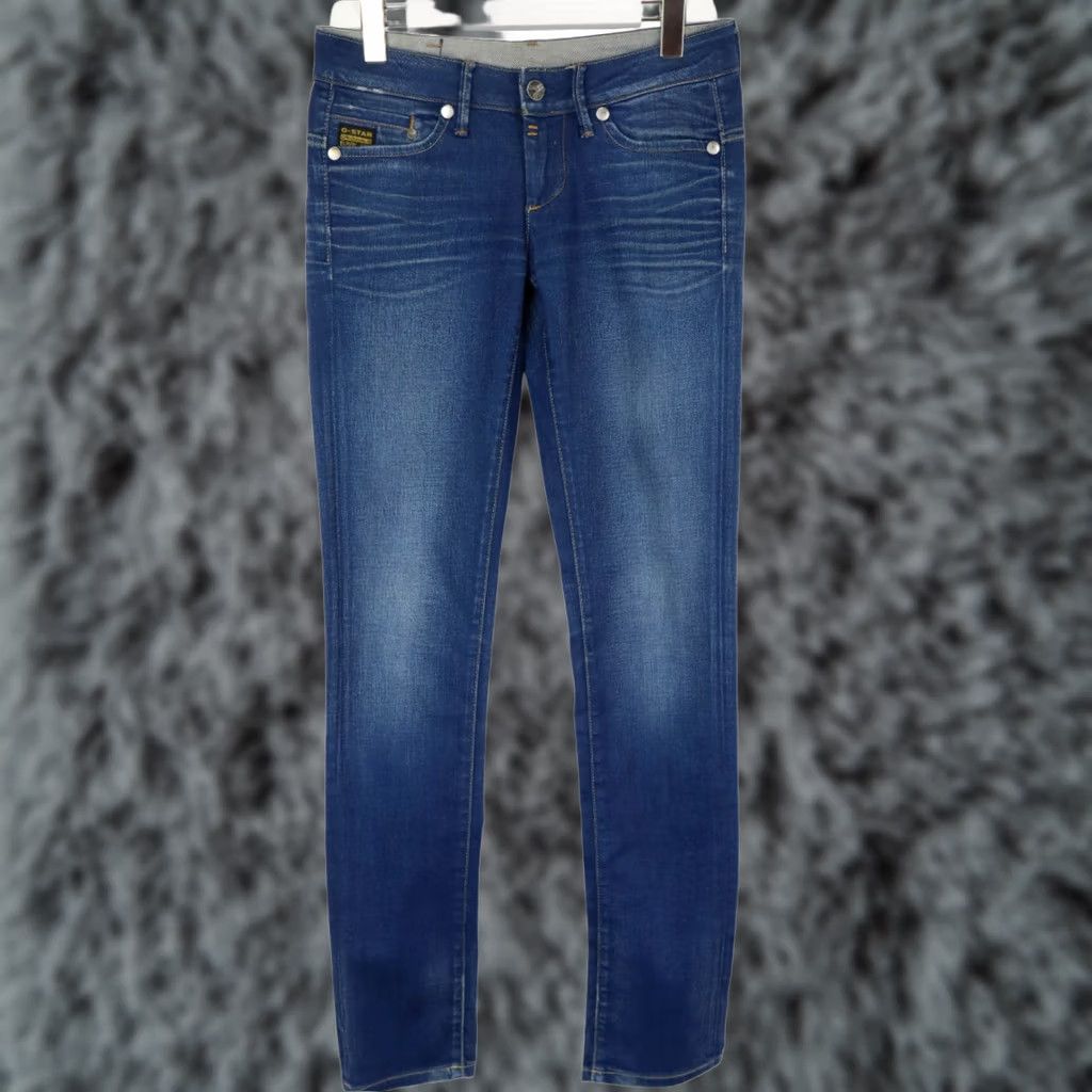 G-Star G-STAR Midge Skinny Jeans Women's W27/L32 Fade Whiskers Stretch Zip Fly Jeans Size 27" / US 4 / IT 40 - 1 Thumbnail
