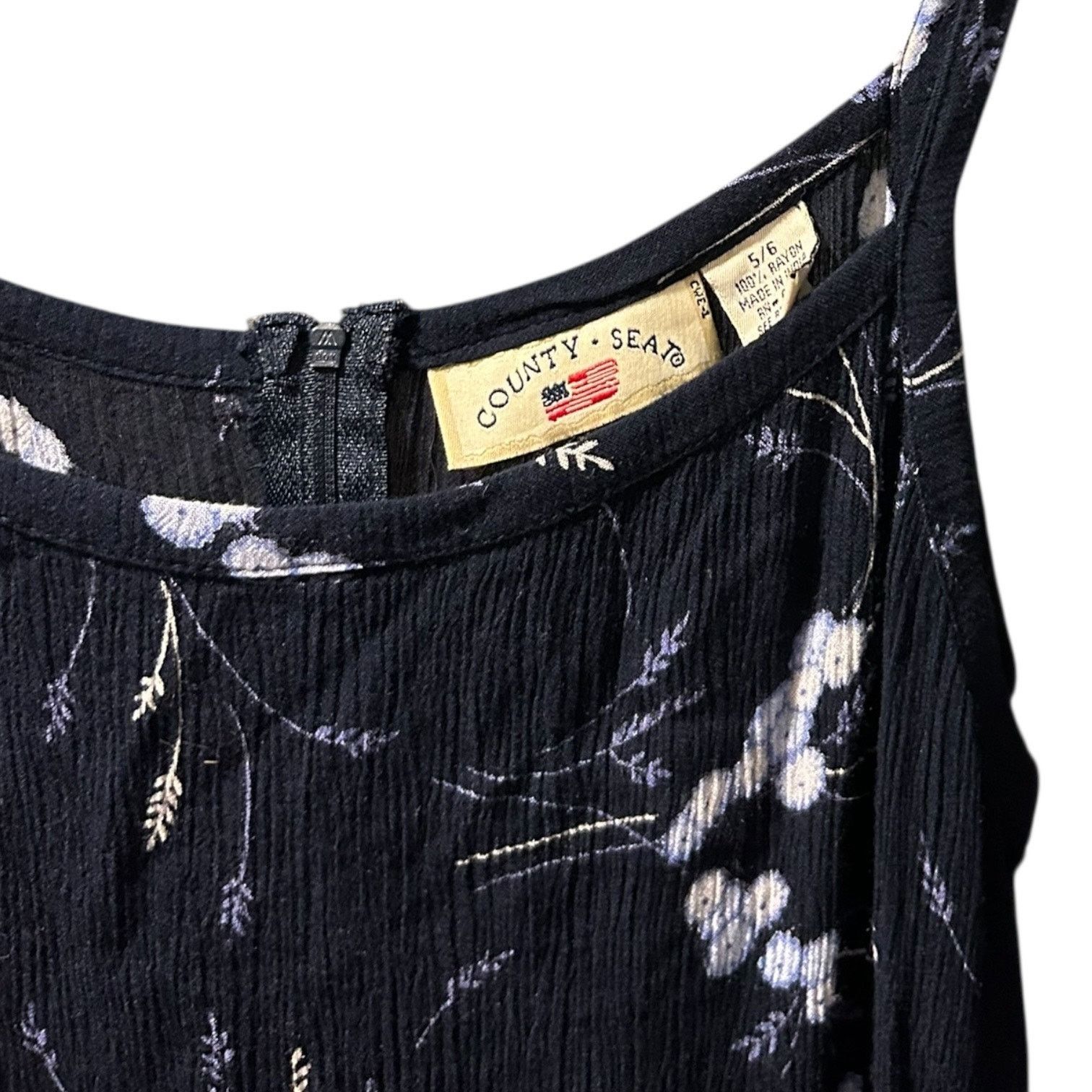 Other Y2K Country Seat dress blue white floral size 5/6 long Size M / US 6-8 / IT 42-44 - 4 Thumbnail