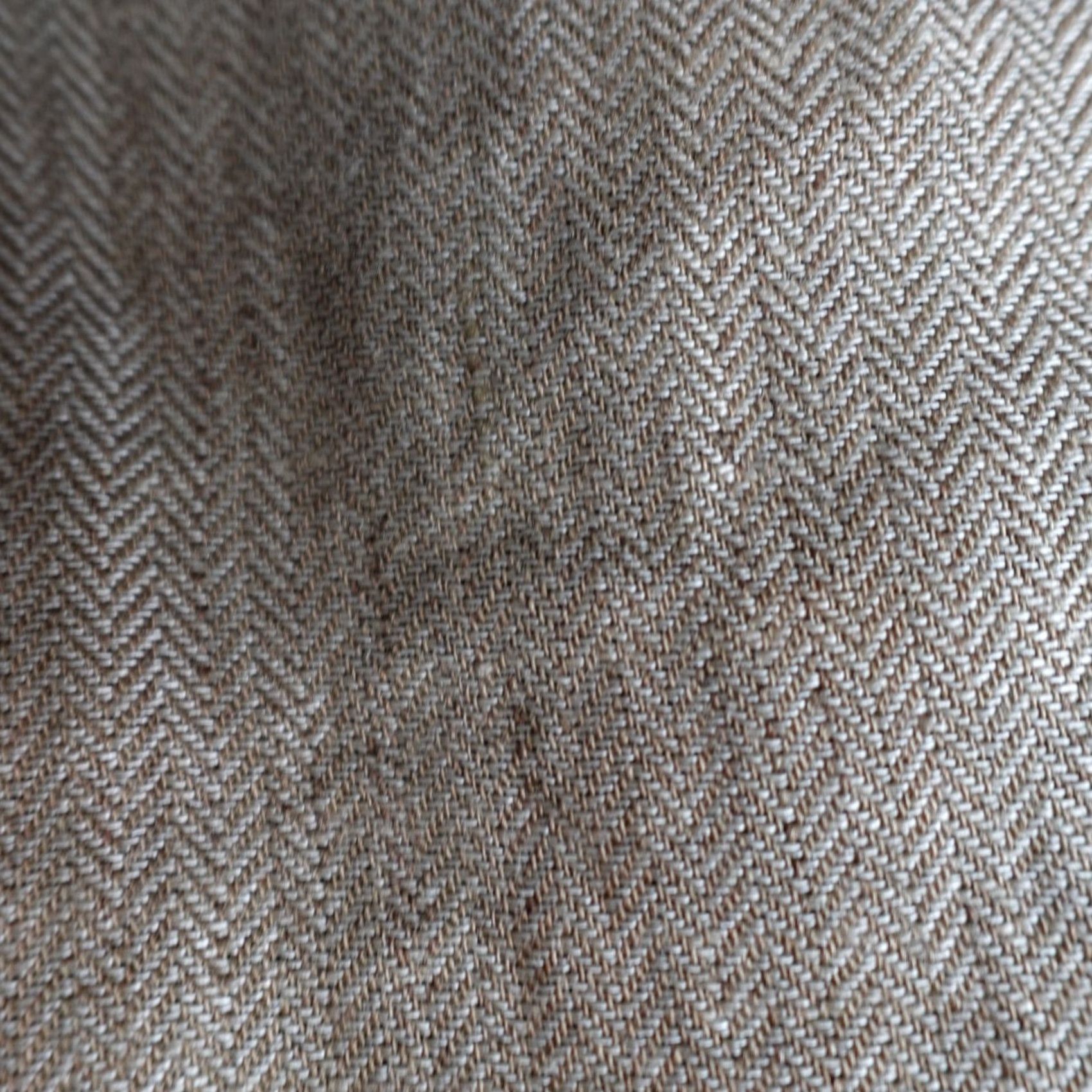 Ralph Lauren VINTAGE Lauren Ralph Lauren Womens Pants 14 Beige Pleated Herringbone High Rise NEW Linen Ramie Rayon Front Flat Inseam 31 Dress Pants Womens Size 36" / US 14 / IT 50 - 6 Thumbnail